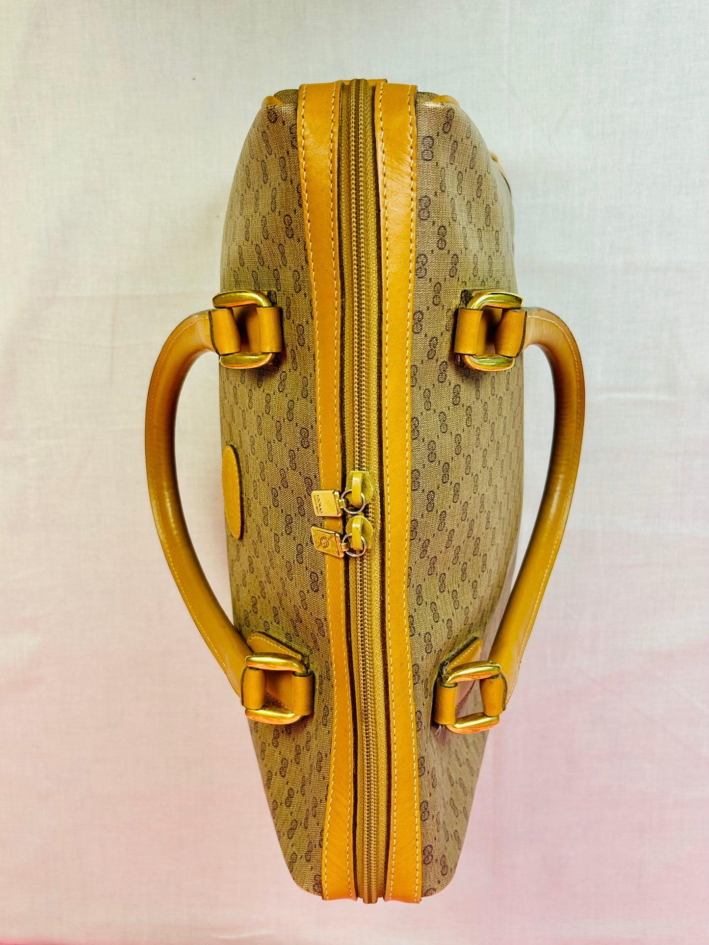 Yellow Micro Gucci Two-Way Shoulder Bag