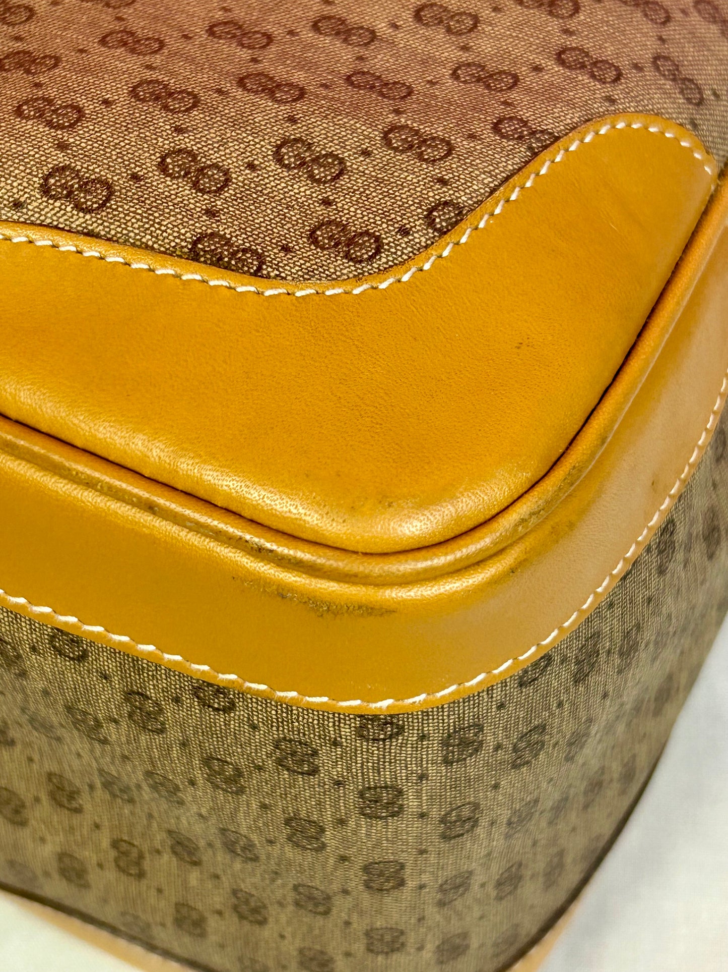 Yellow Micro Gucci Two-Way Shoulder Bag