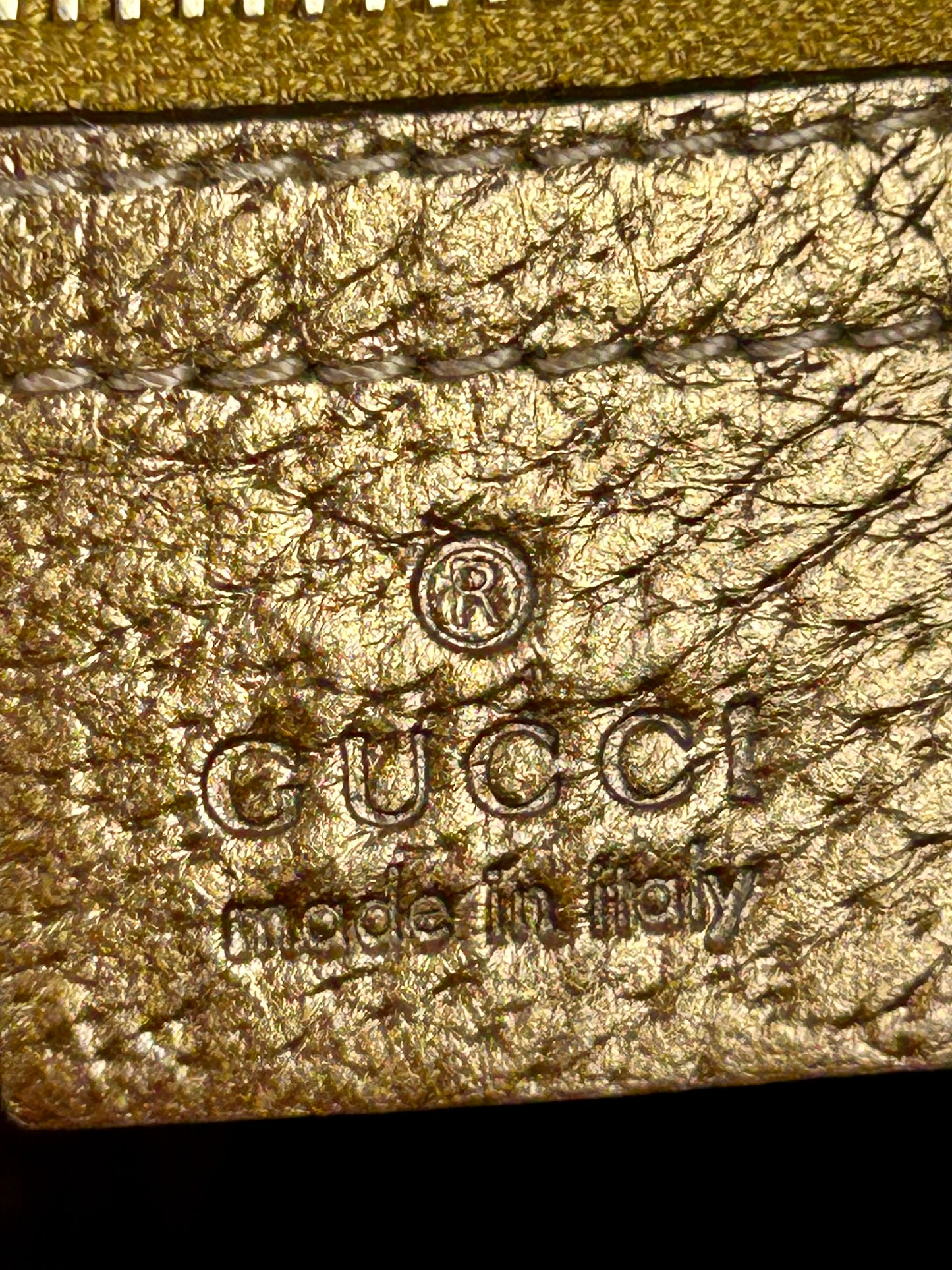 Gucci Bronze Ribbon Crossbody