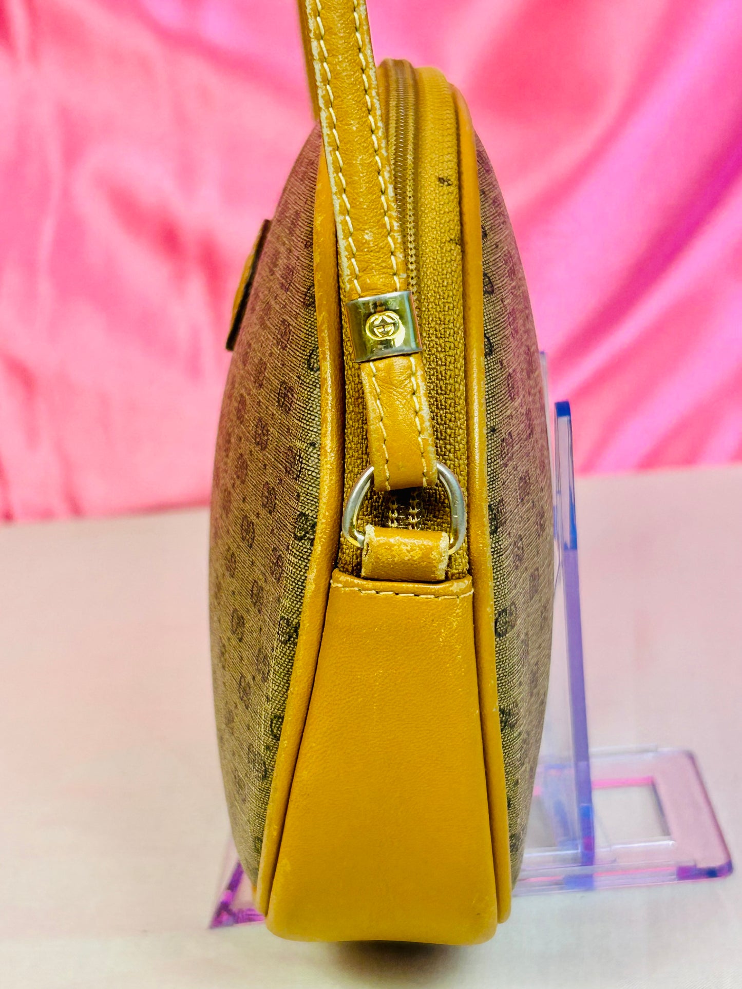 Small Yellow Micro Gucci Crossbody