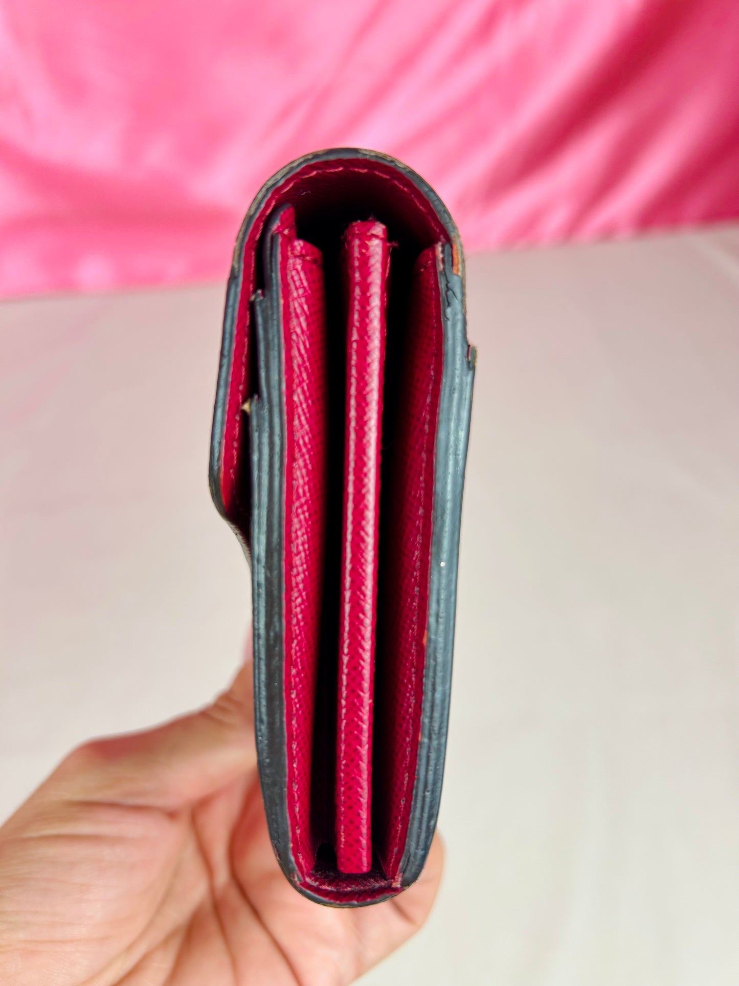 Sarah Wallet New Model Monogram/Berry