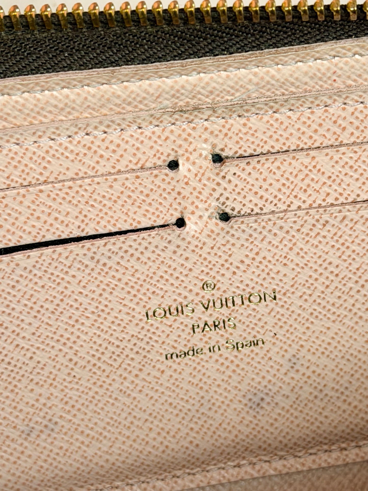 Louis Vuitton Clemence Wallet in Mono/Rose