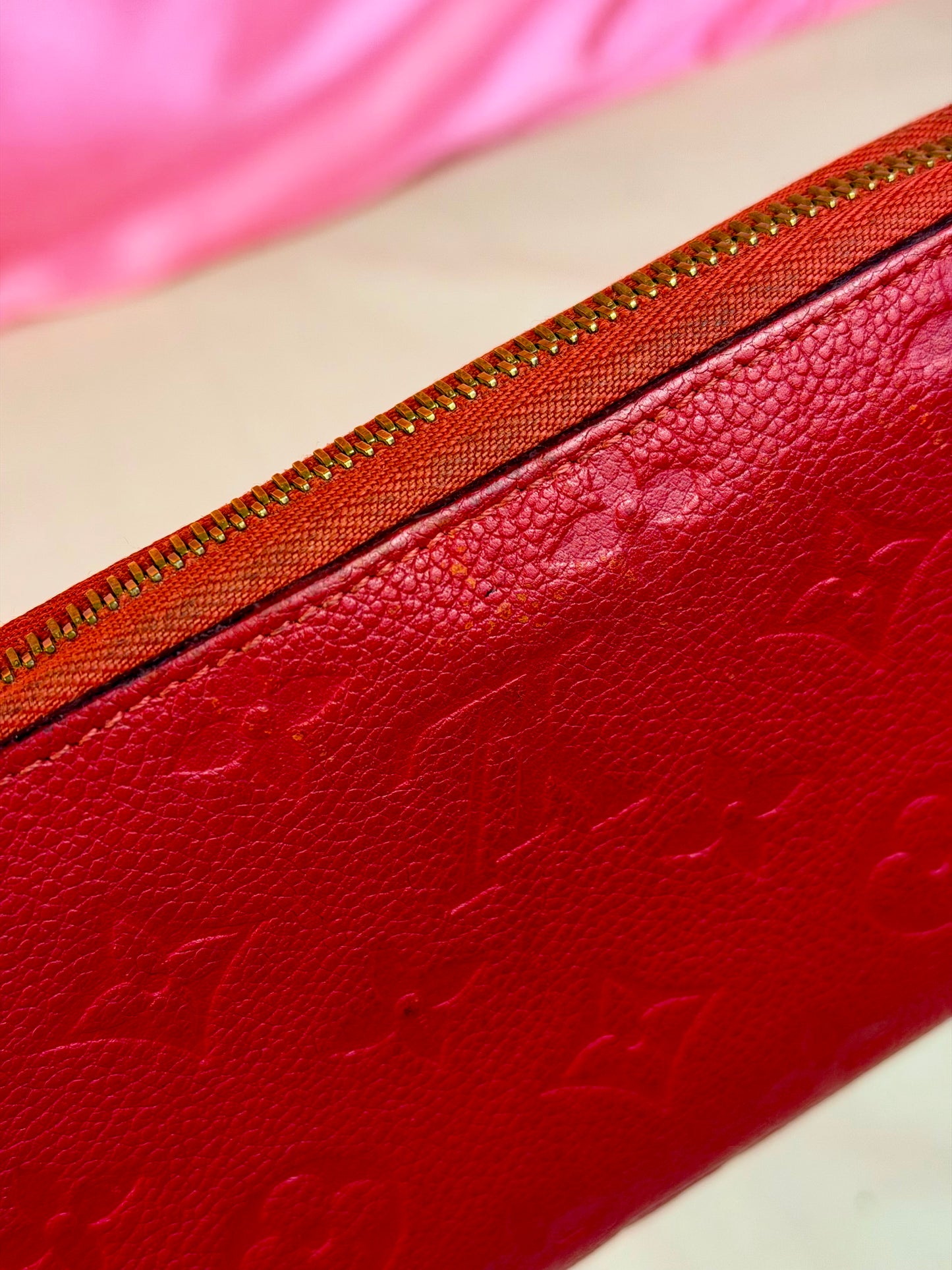 Hot Pink Emprinte Zippy Wallet