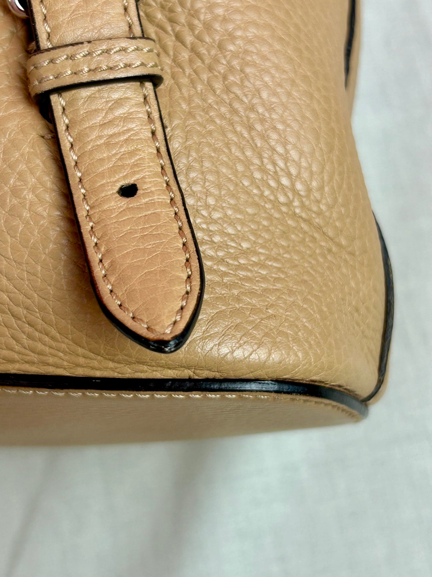 Gucci Tan Leather Bamboo Backpack (New Model)