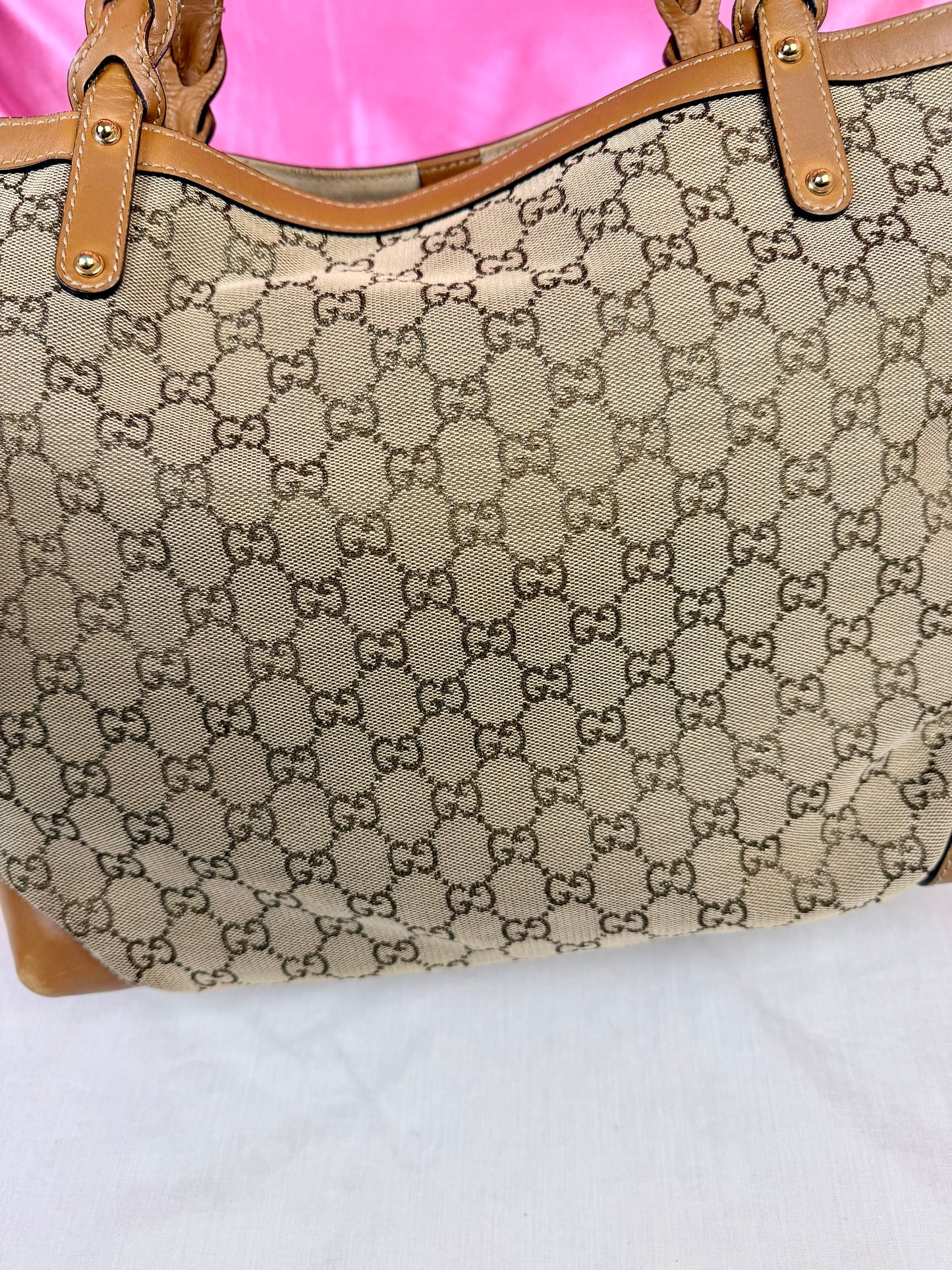 Brown Sparkle Gucci Tote