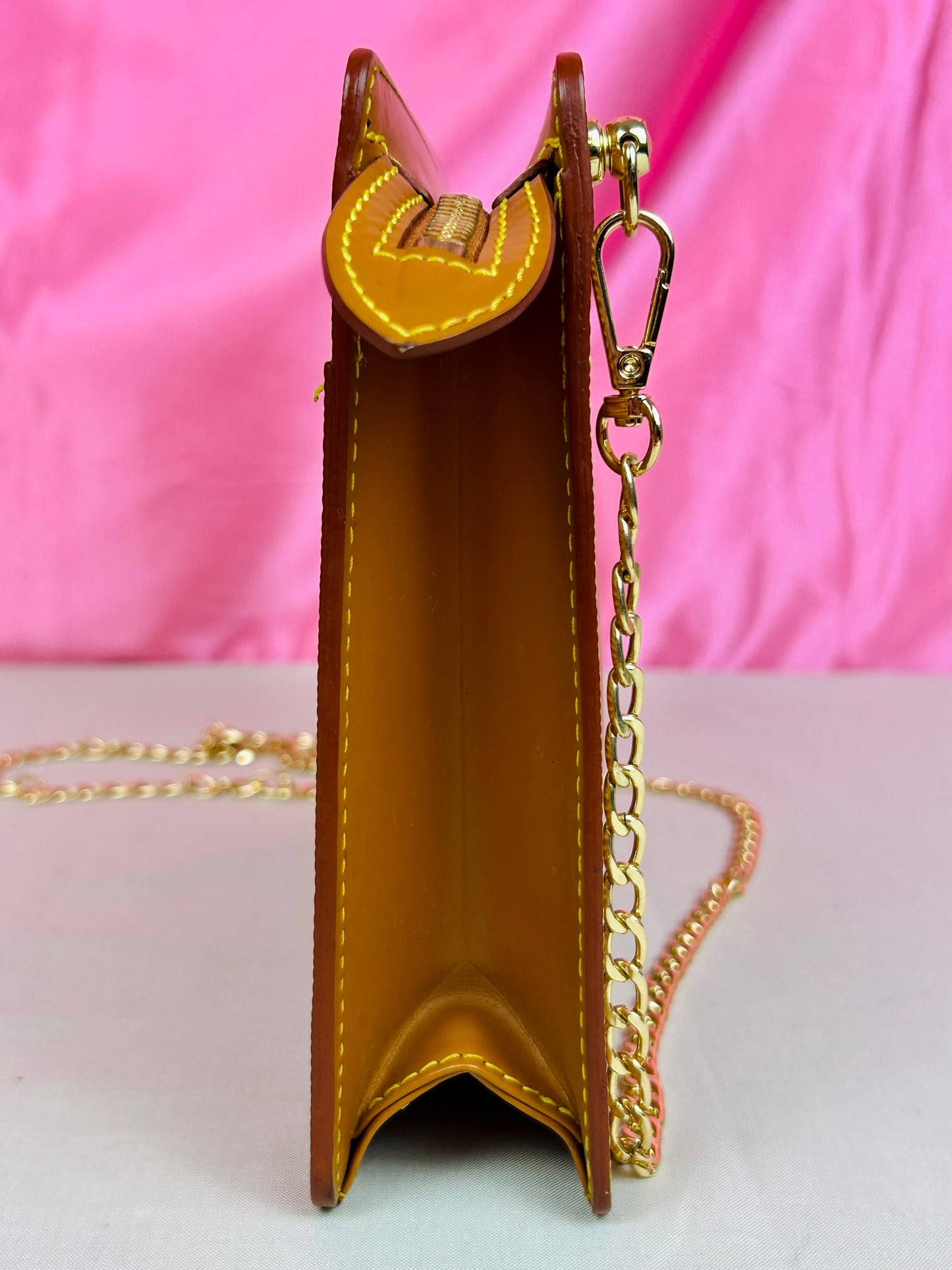 Homme clutch converted crossbody in Tan Epi Leather