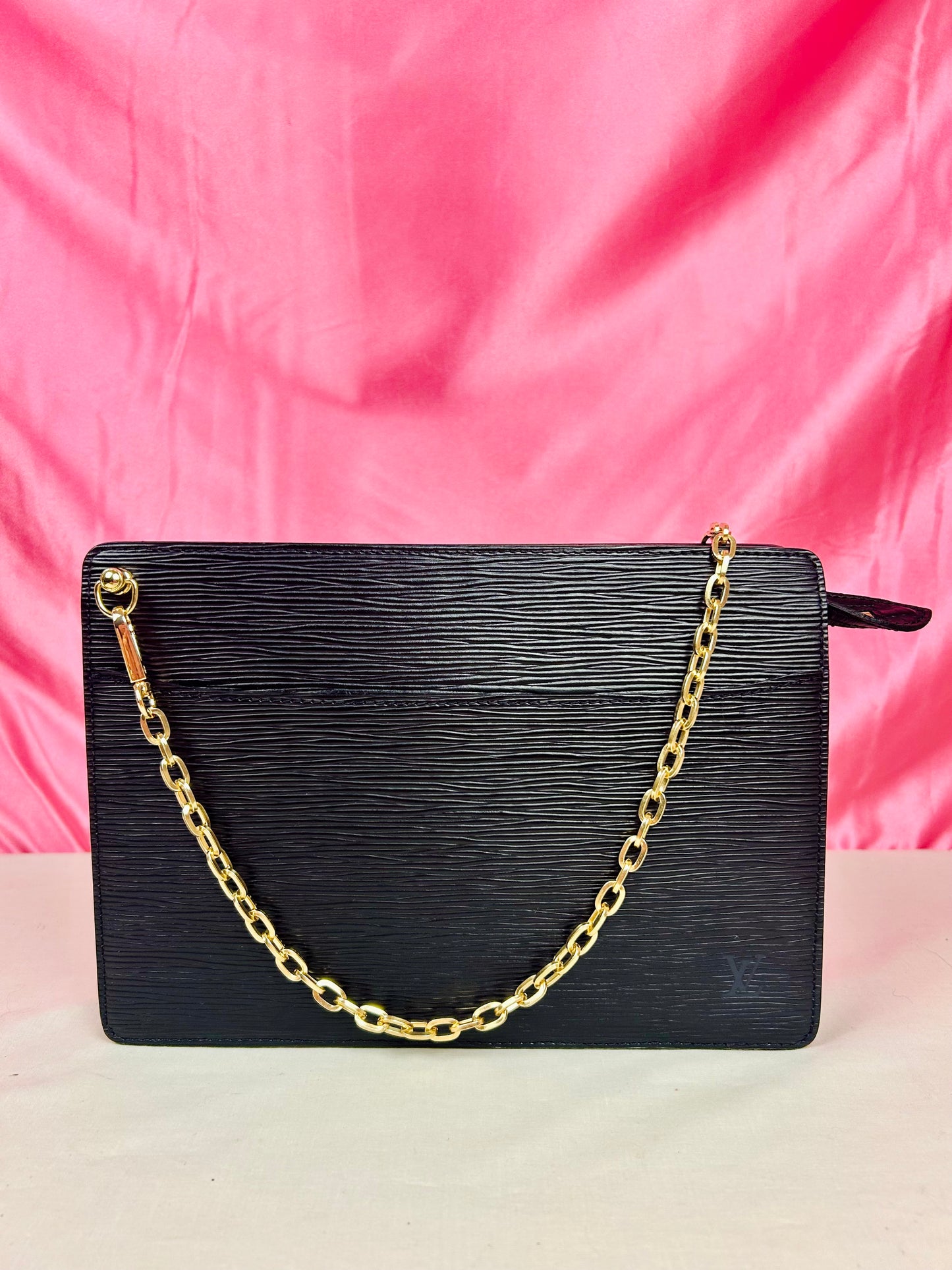 Black Epi Homme Clutch/Crossbody