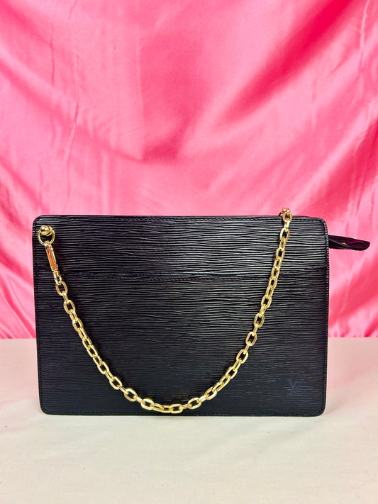 Black Epi Homme Clutch/Crossbody