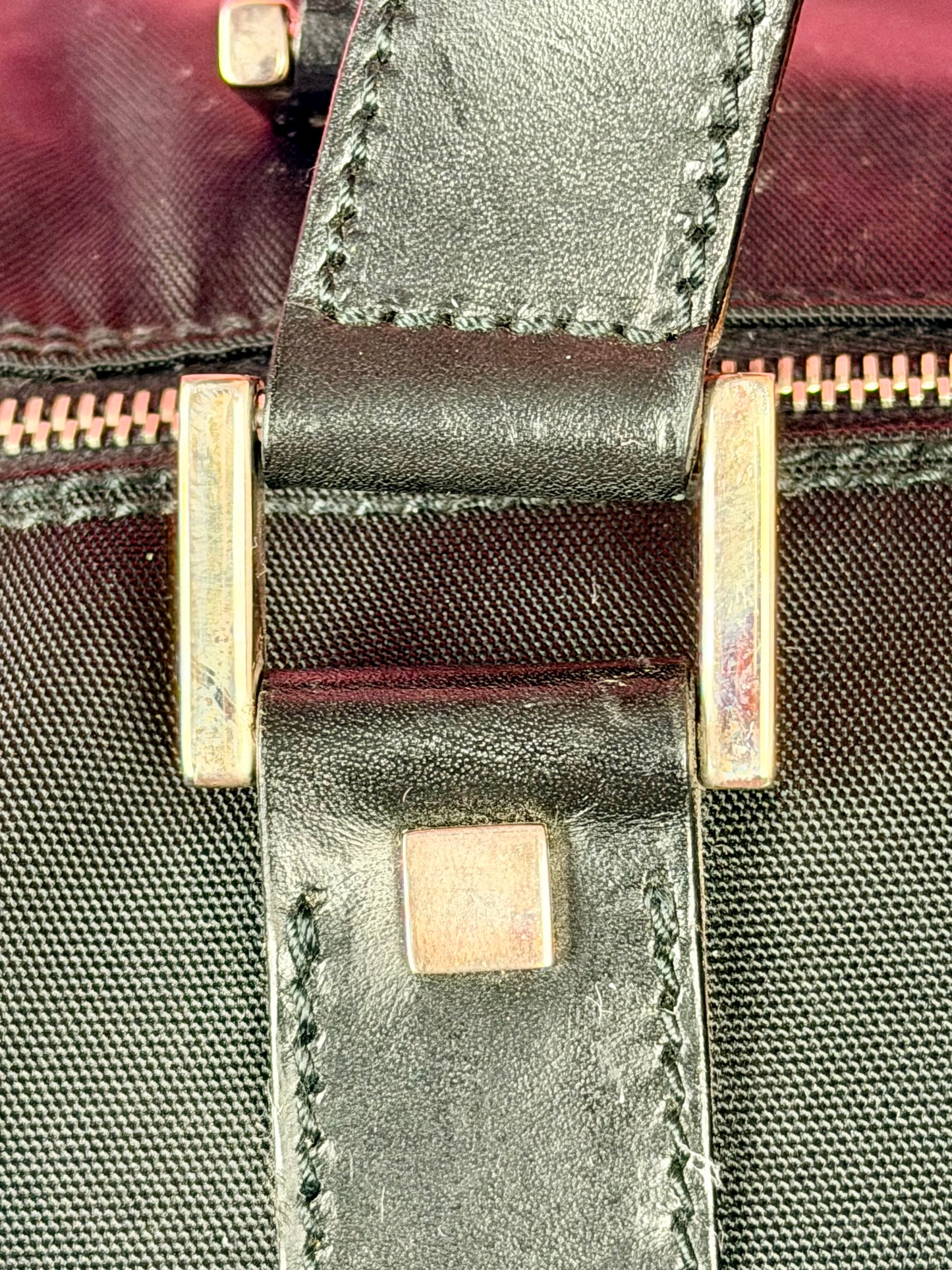 Gucci Black Nylon Duffle