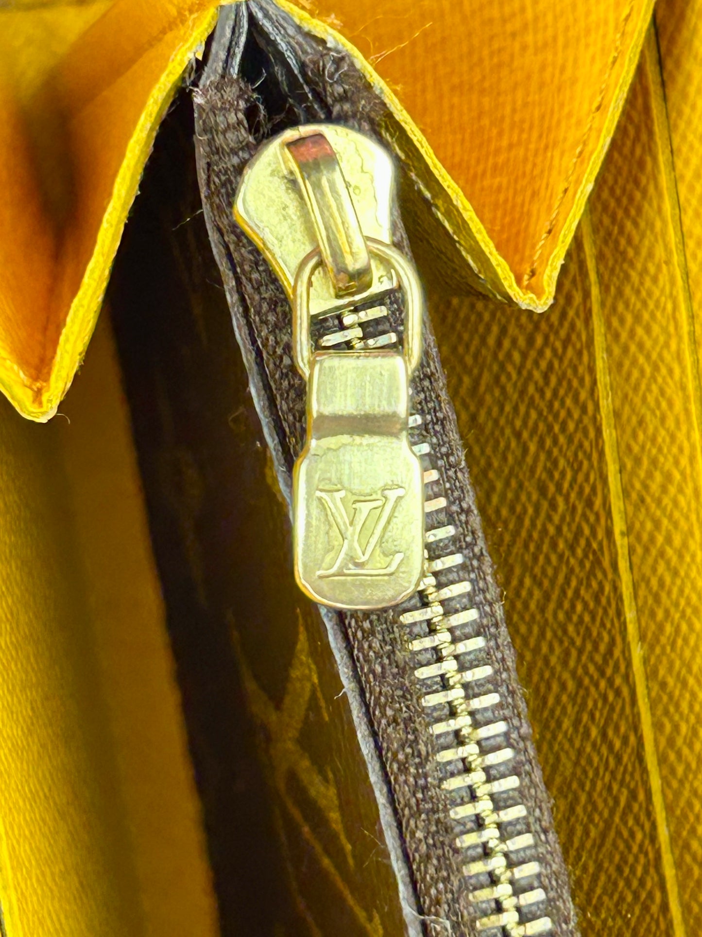 Louis Vuitton Clemence Wallet Monogram/Yellow