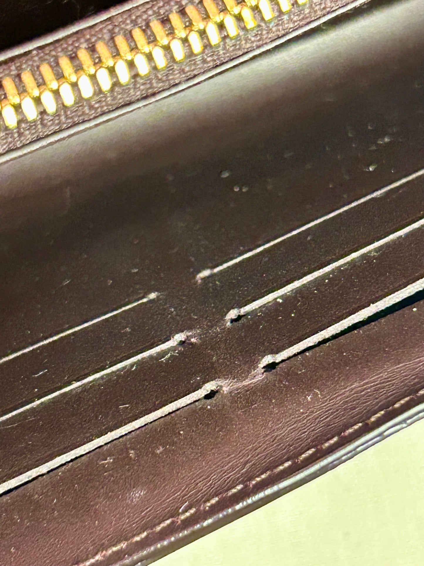 Dark Plum Vernis Sarah Wallet