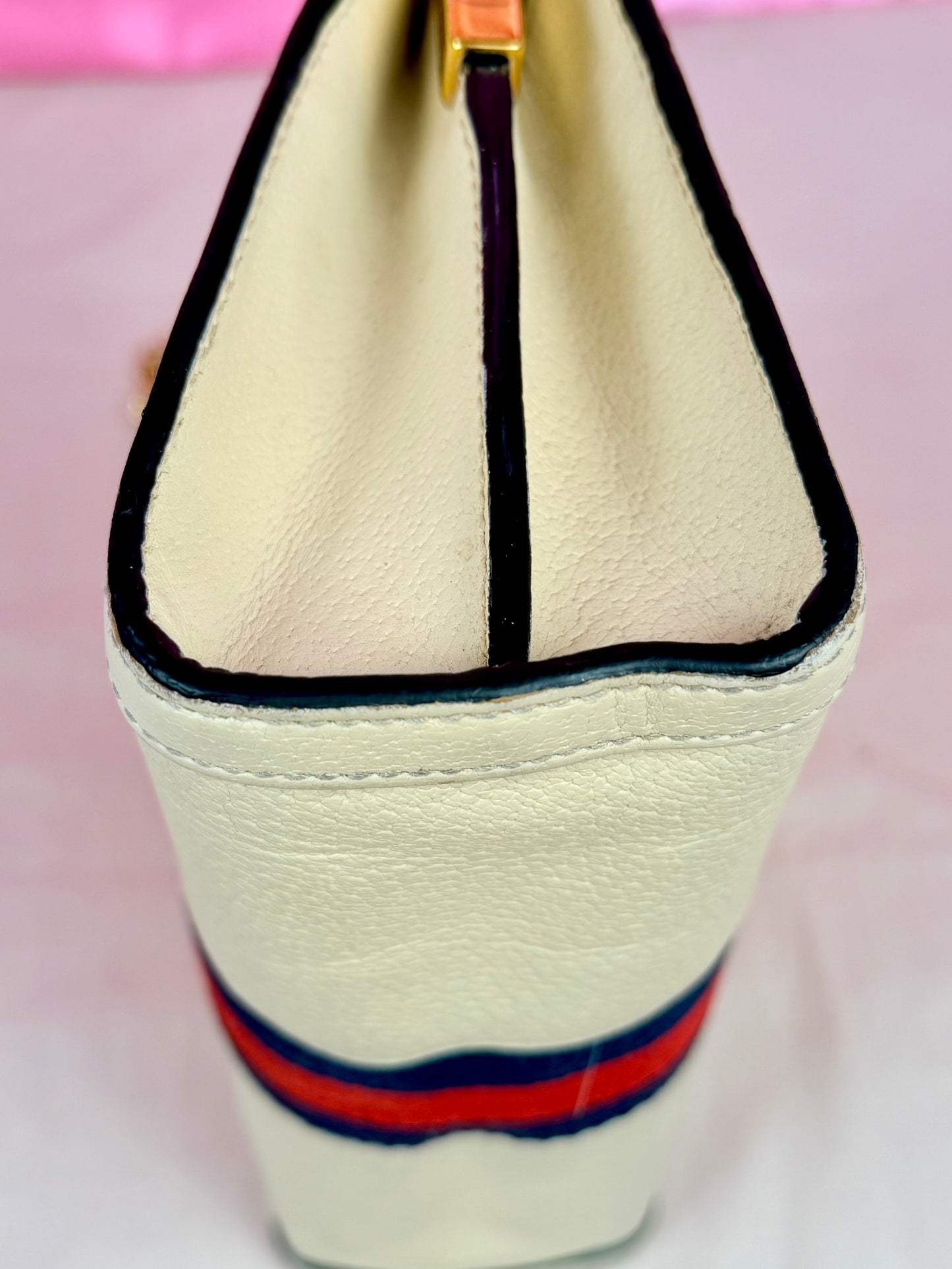 Cream Gucci Ophedia Chain Shoulder Bag