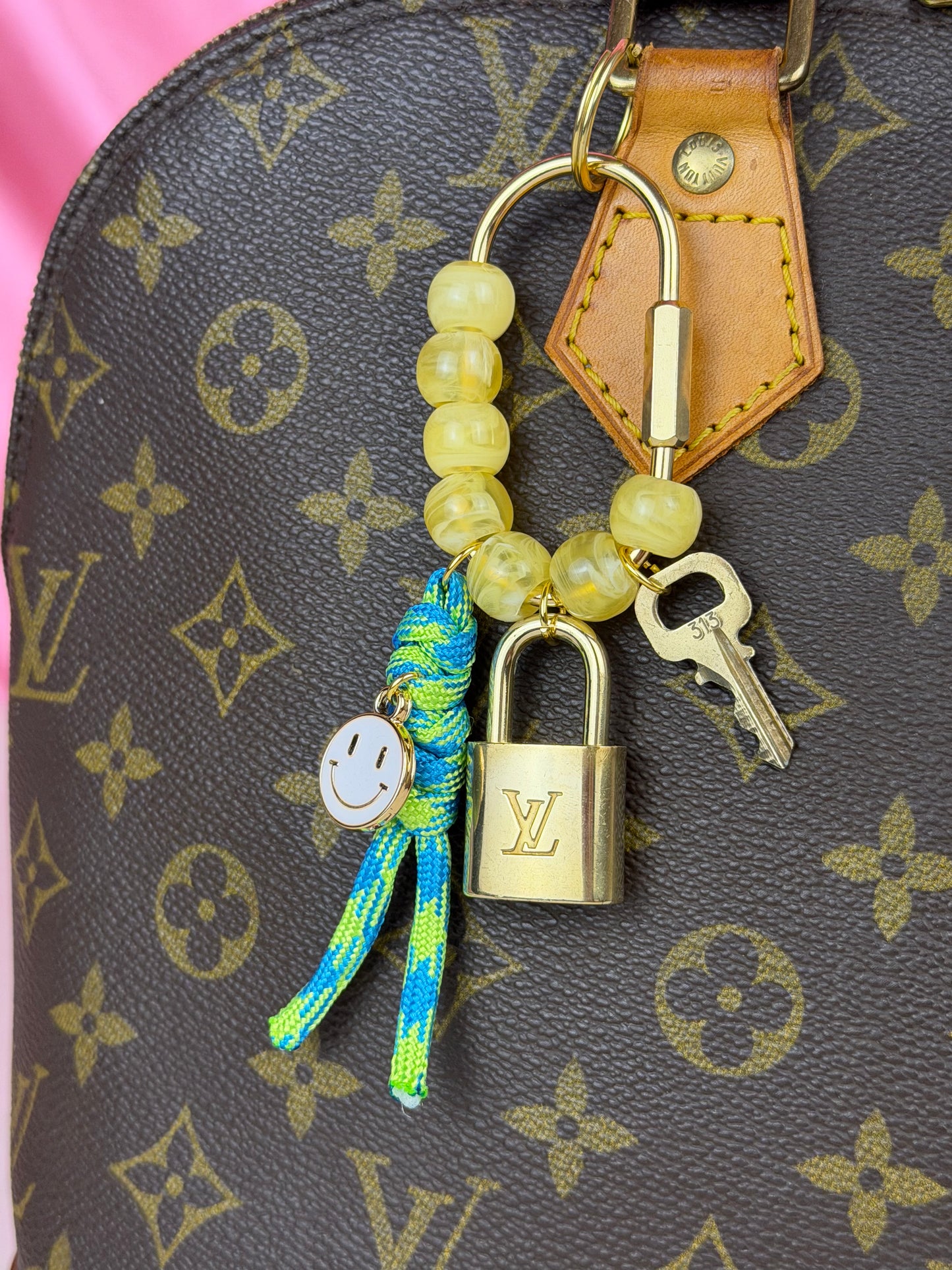 Lock and Key Bag Charm