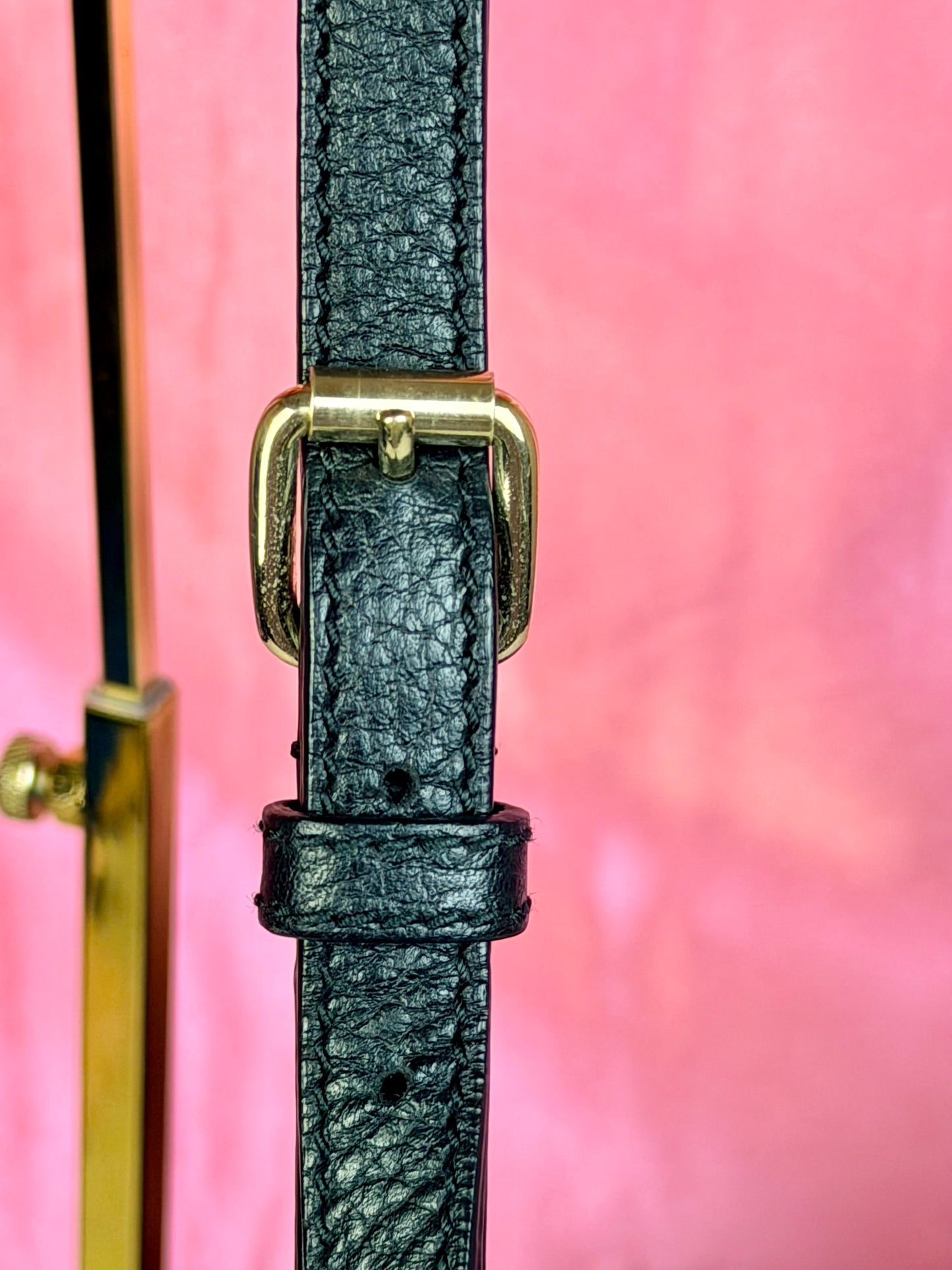 Black Gucci Dollar Calfskin Dome Satchel