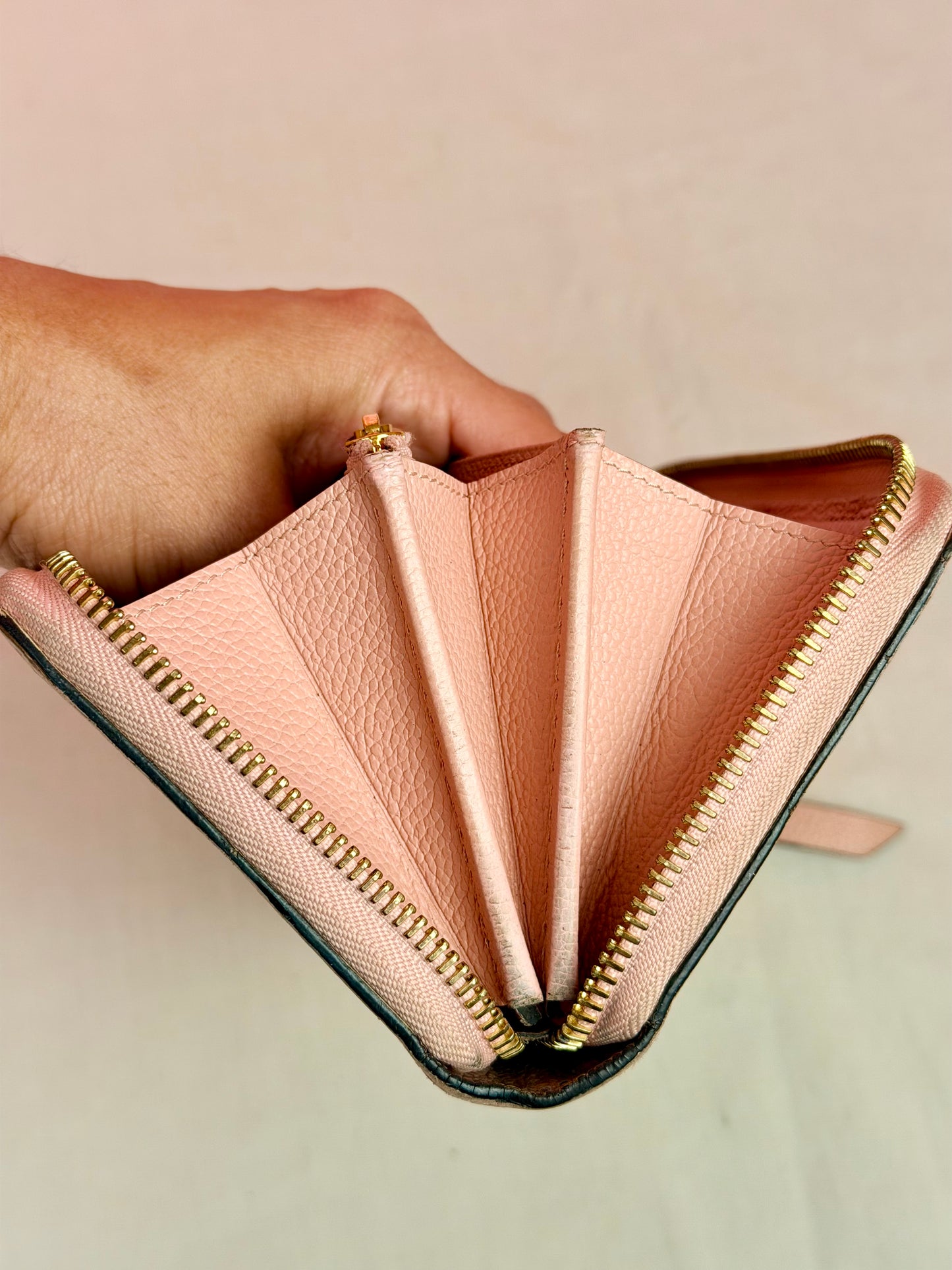 Rose Zippy Empreinte Wallet