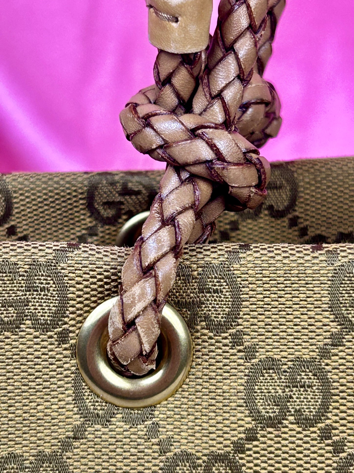 Braided Medium Gucci Tote