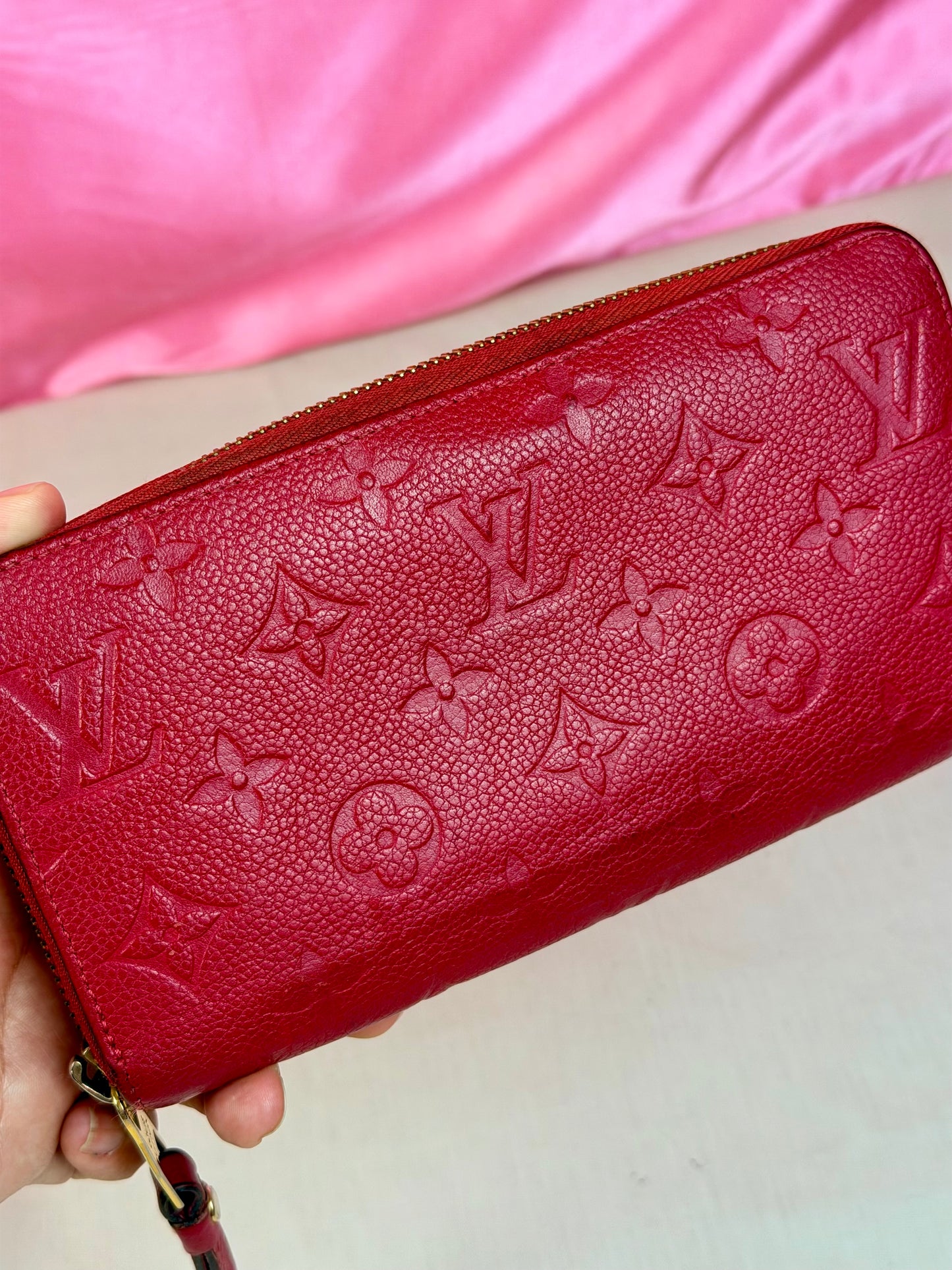 Hot Pink Emprinte Zippy Wallet