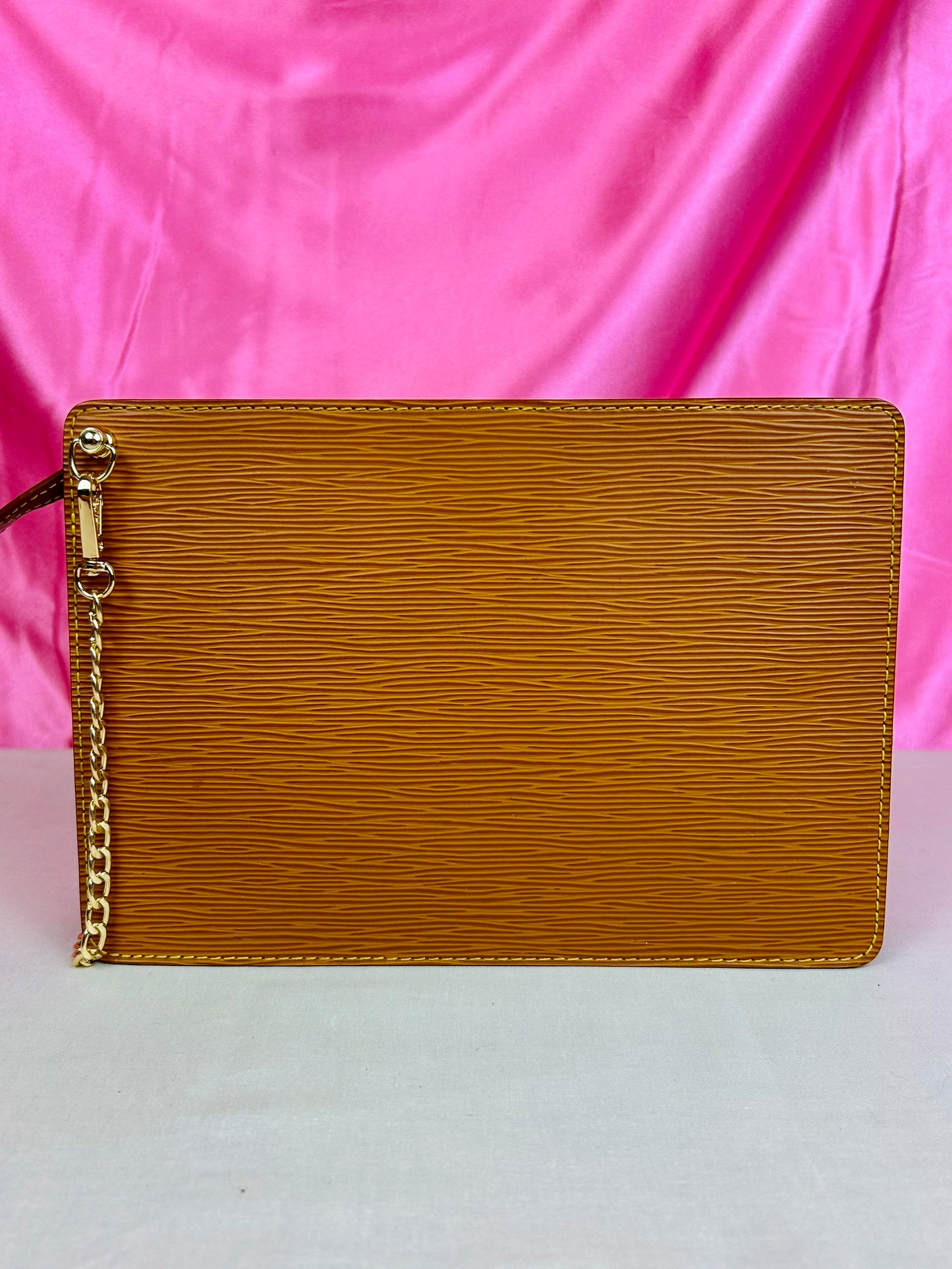 Homme clutch converted crossbody in Tan Epi Leather