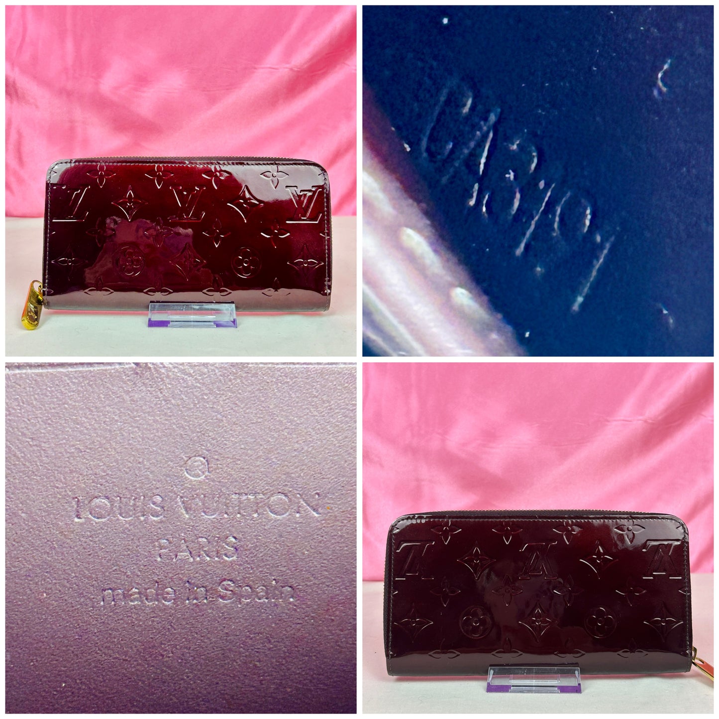Magenta Vernis Zippy Wallet