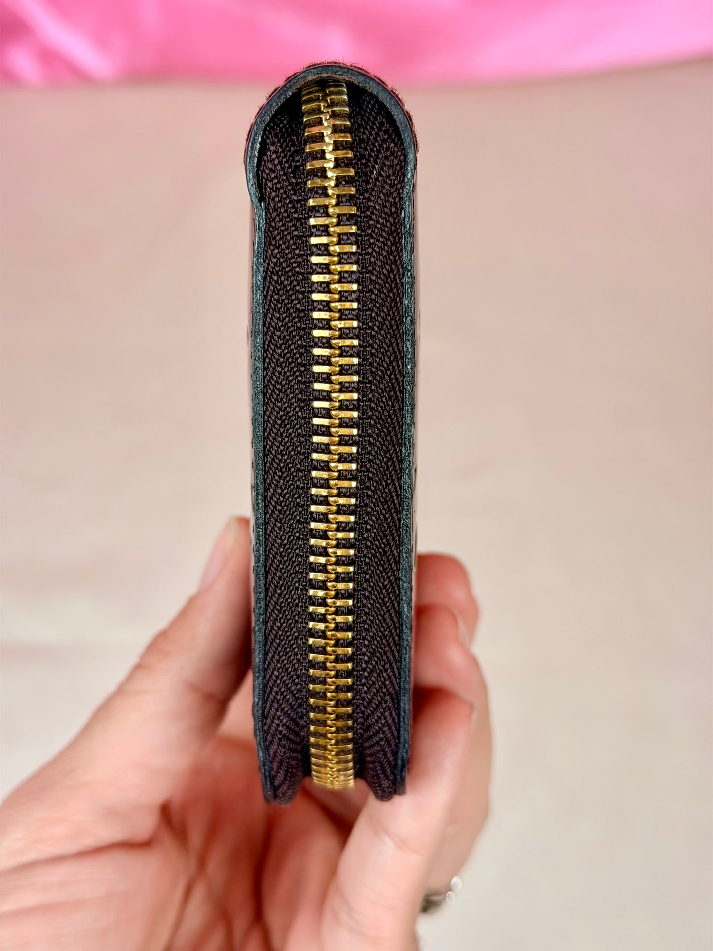 Purple Vernis Zippy Wallet