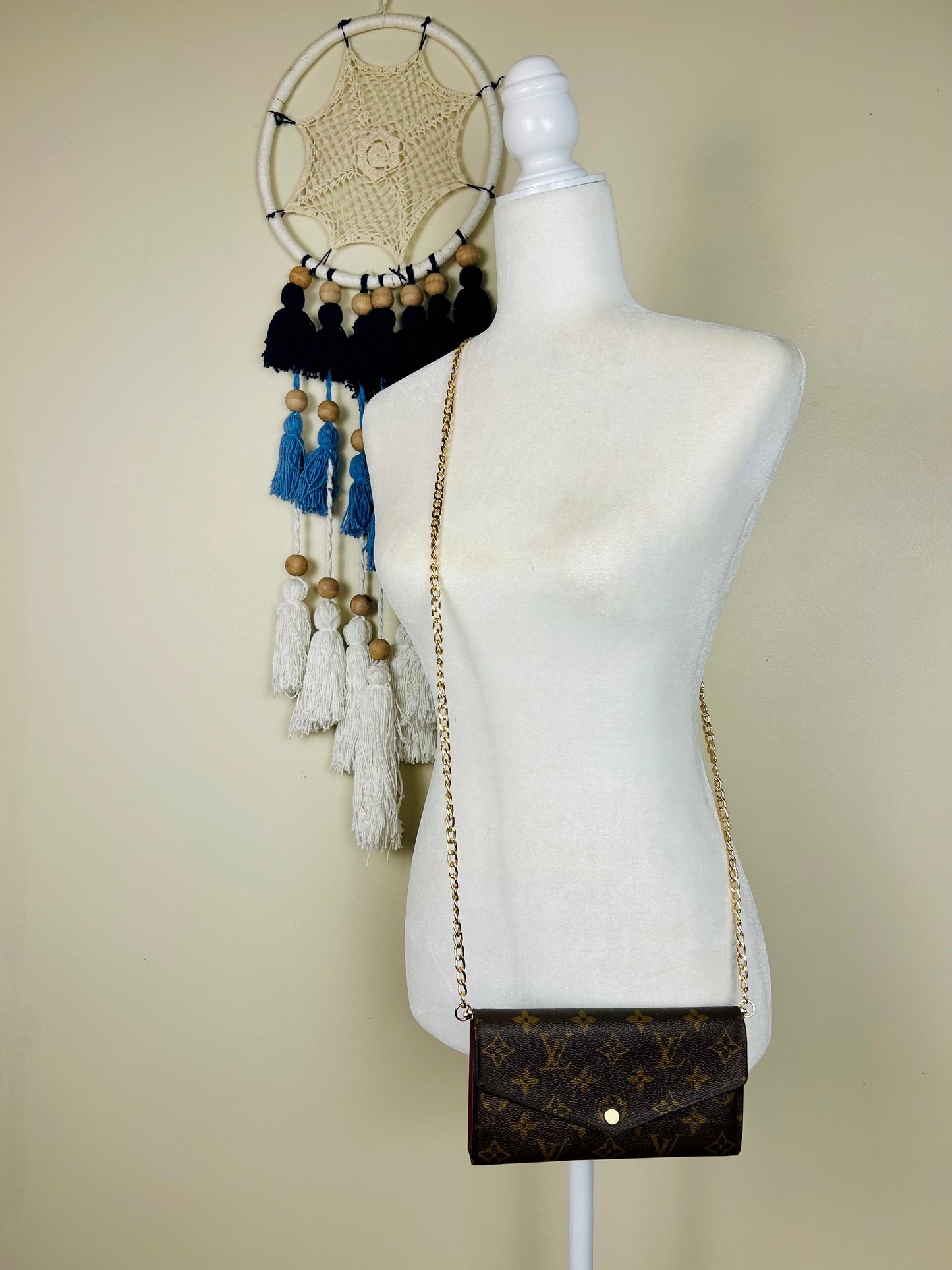 Sarah Wallet New Model Monogram/Berry