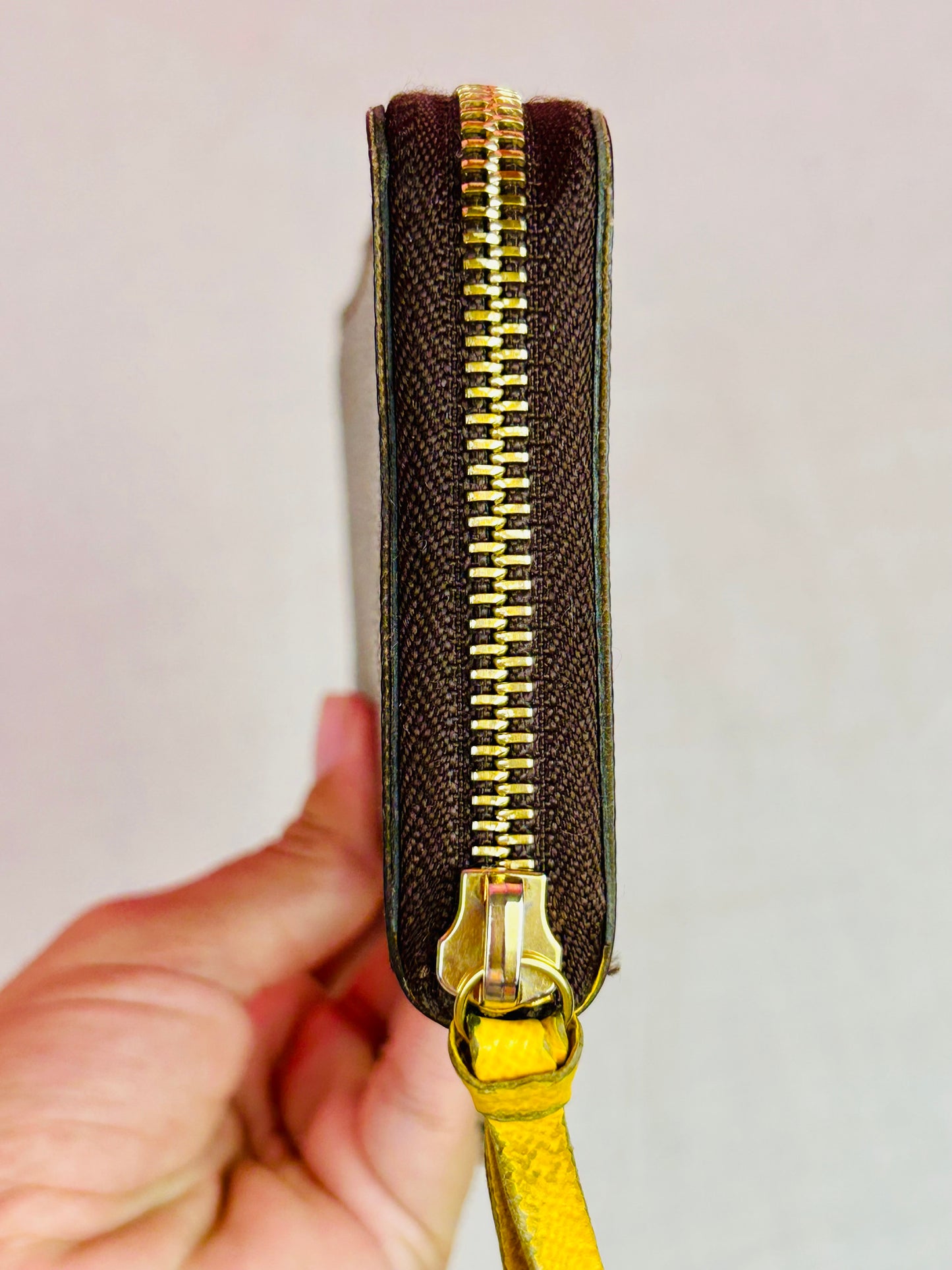 Louis Vuitton Clemence Wallet Monogram/Yellow