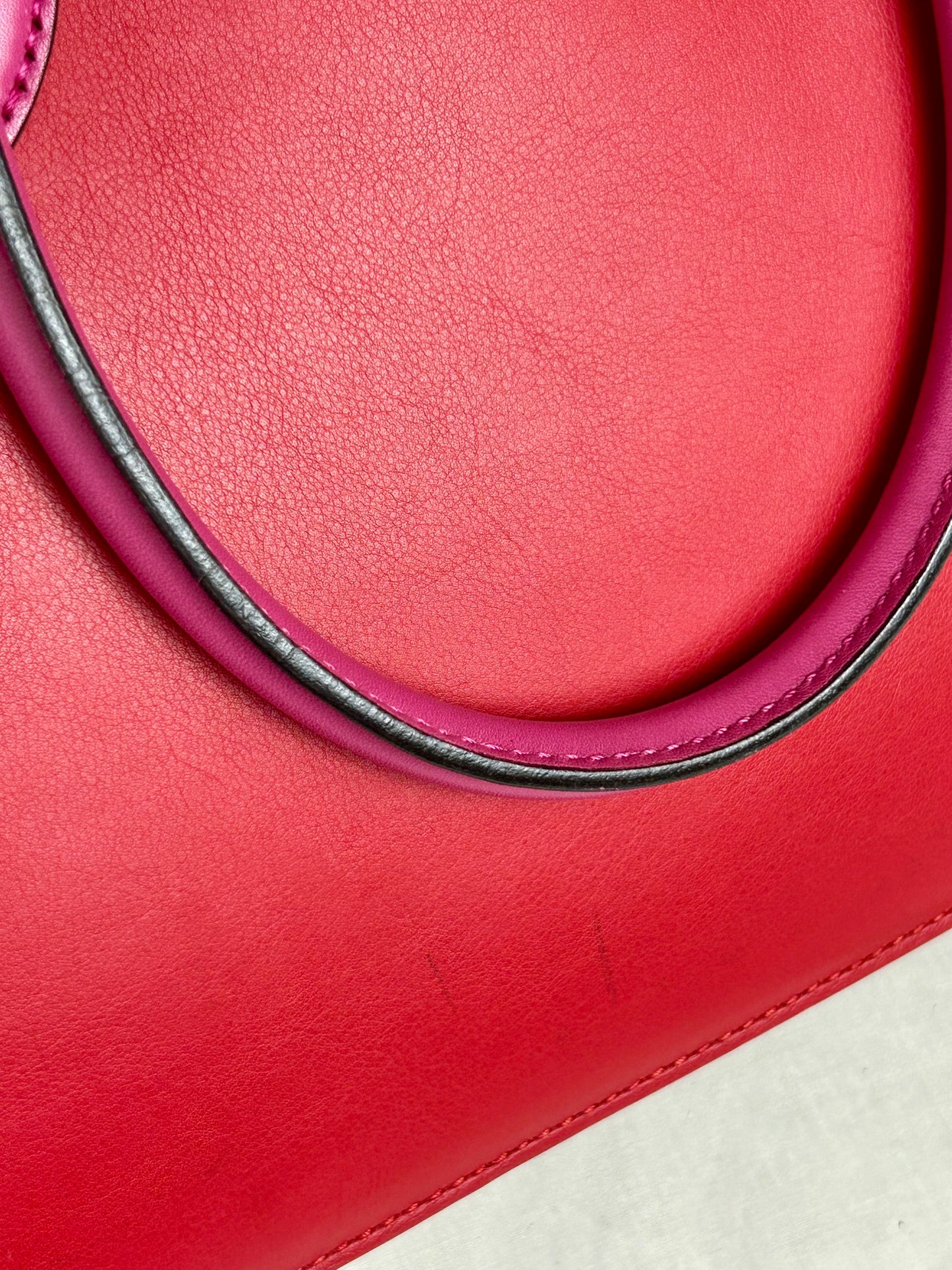 Gucci Red and Pink Open Top Tote