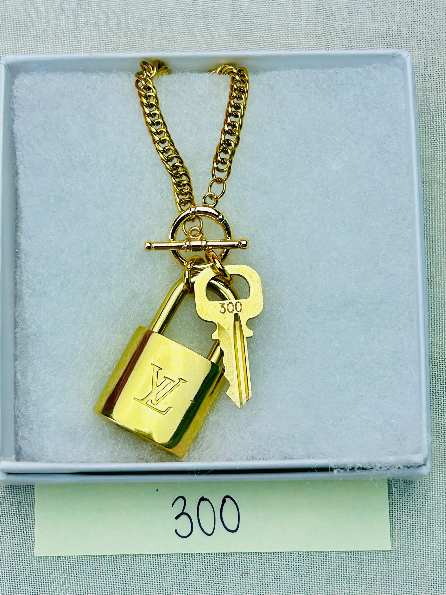Lock and Key Necklace Set