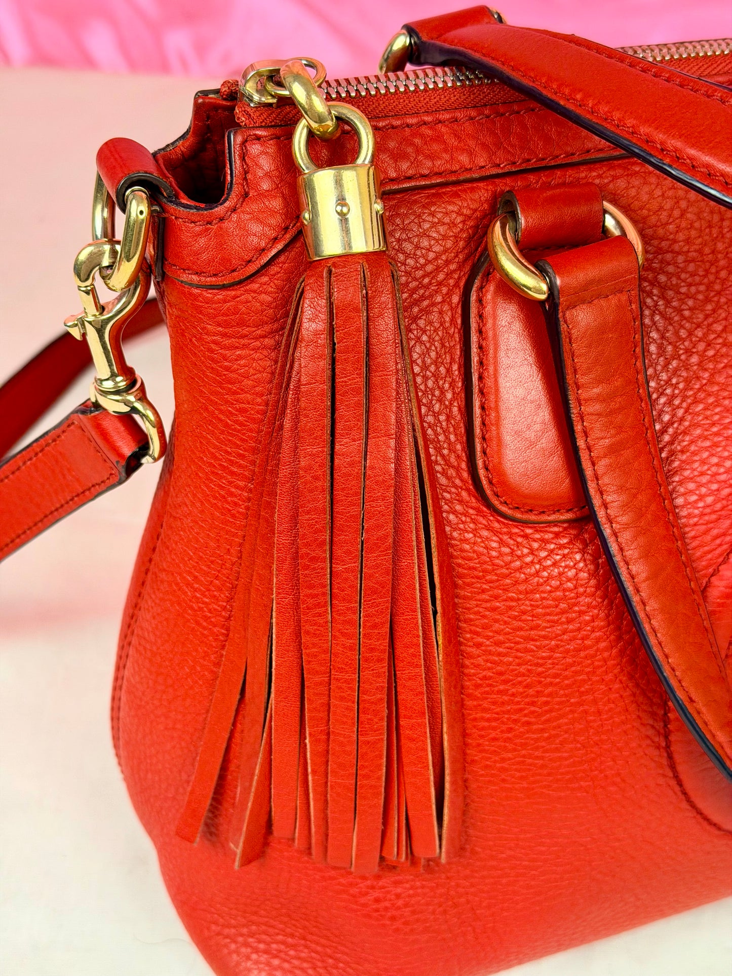Red Gucci Soho Two-Way