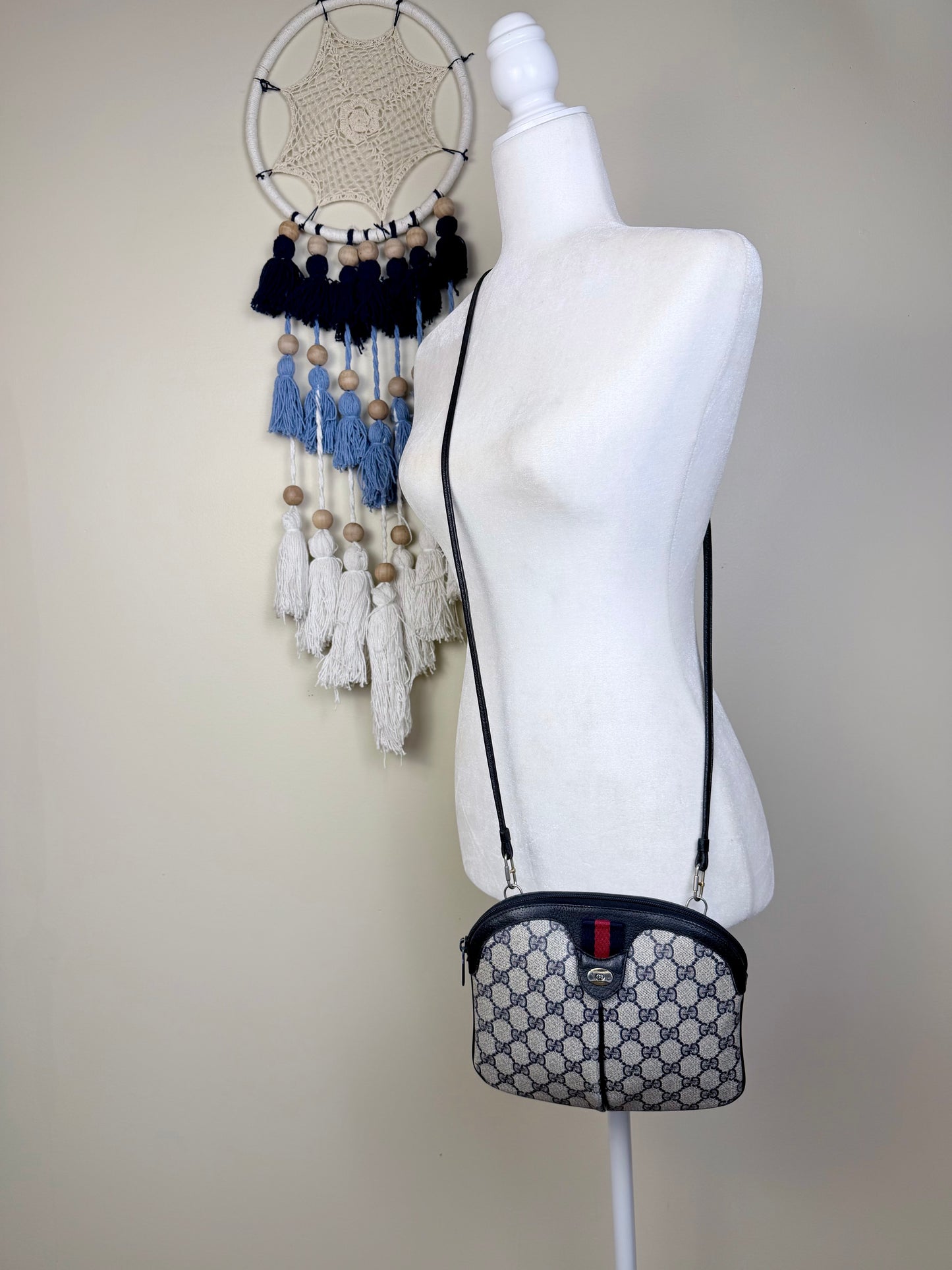Gucci Navy Sherry Line Dome