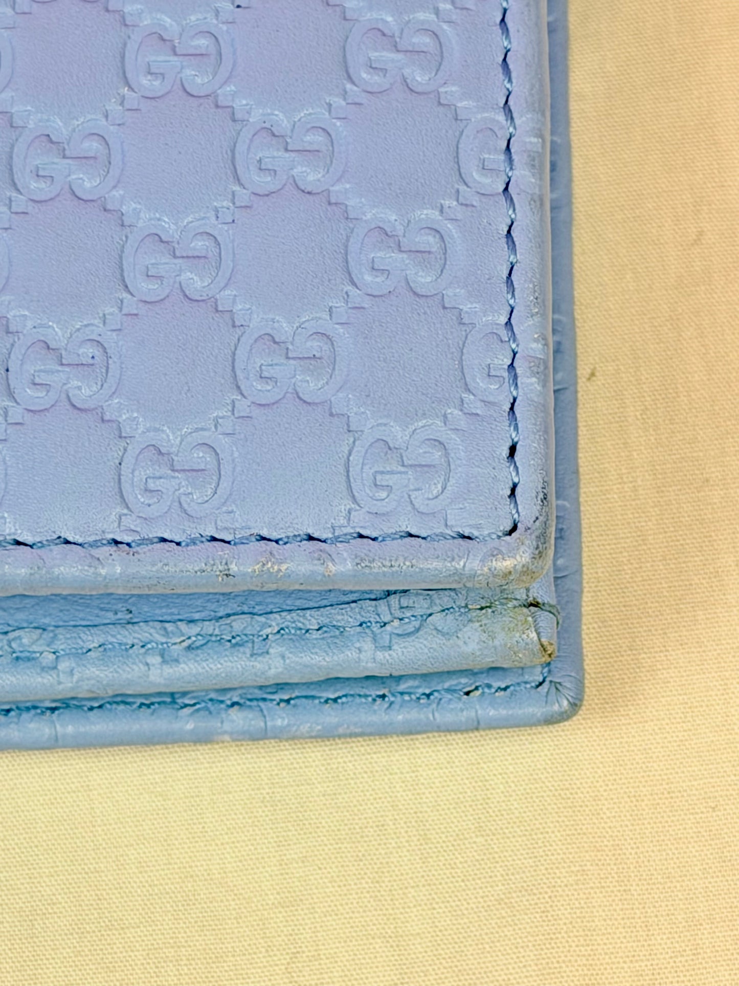 Blue Microguccimissia Wallet on Strap