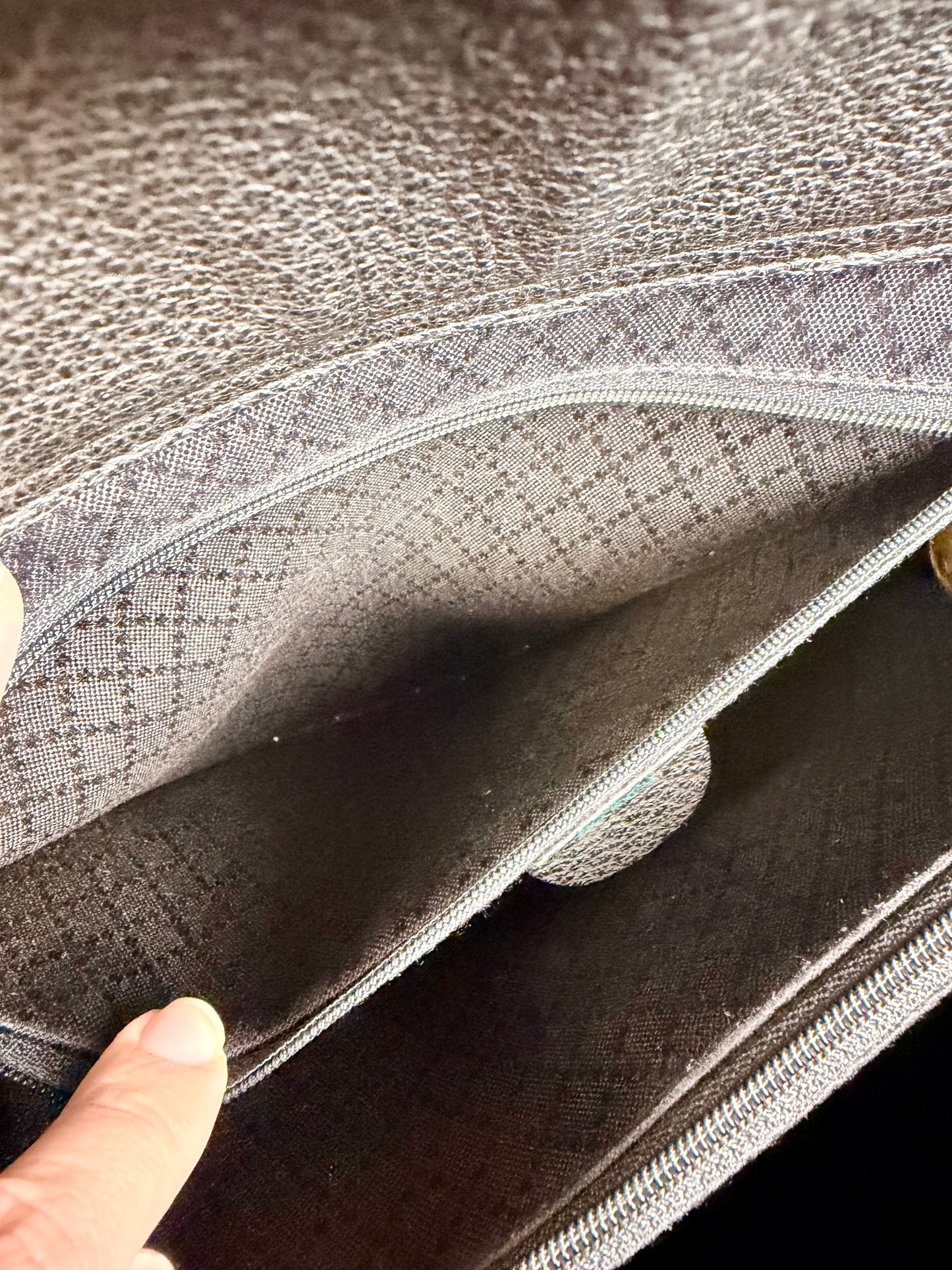 Gucci Black Suede Bamboo Tote