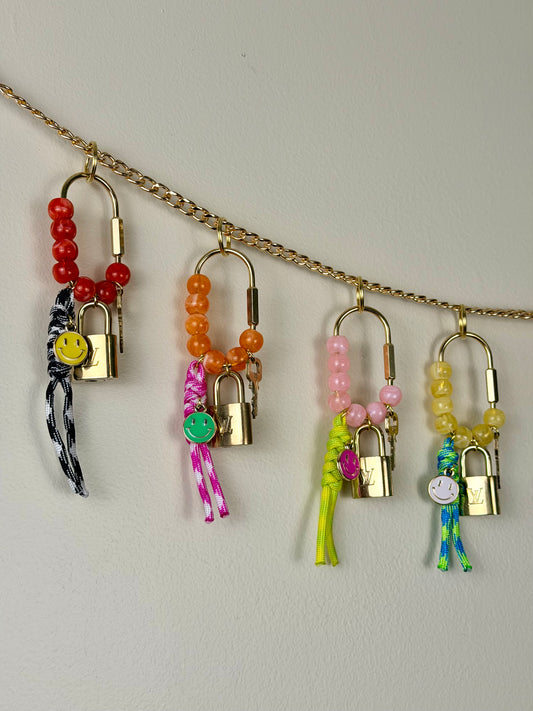 Lock and Key Bag Charm