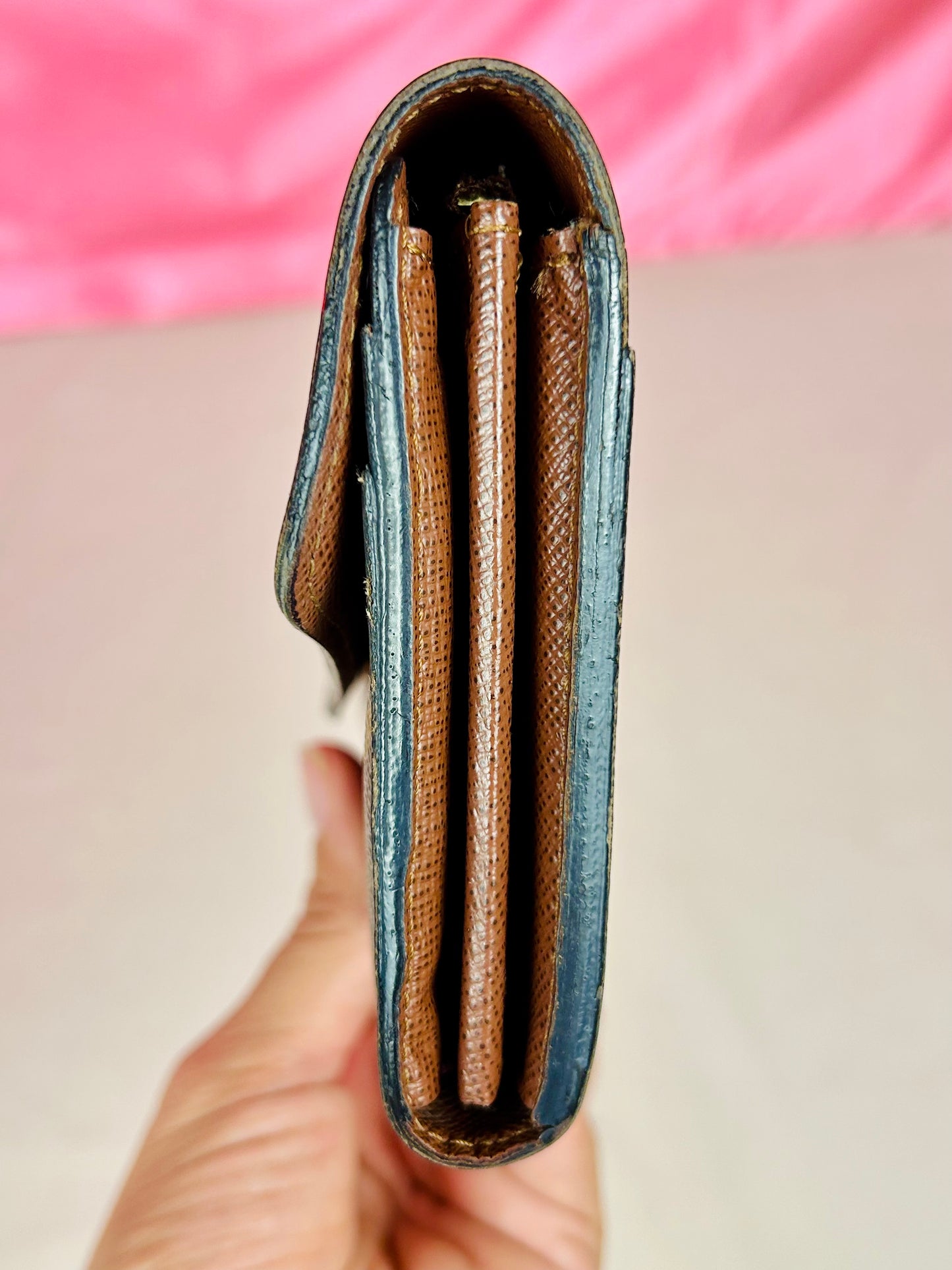 Sarah Wallet NM in Monogram/Brown