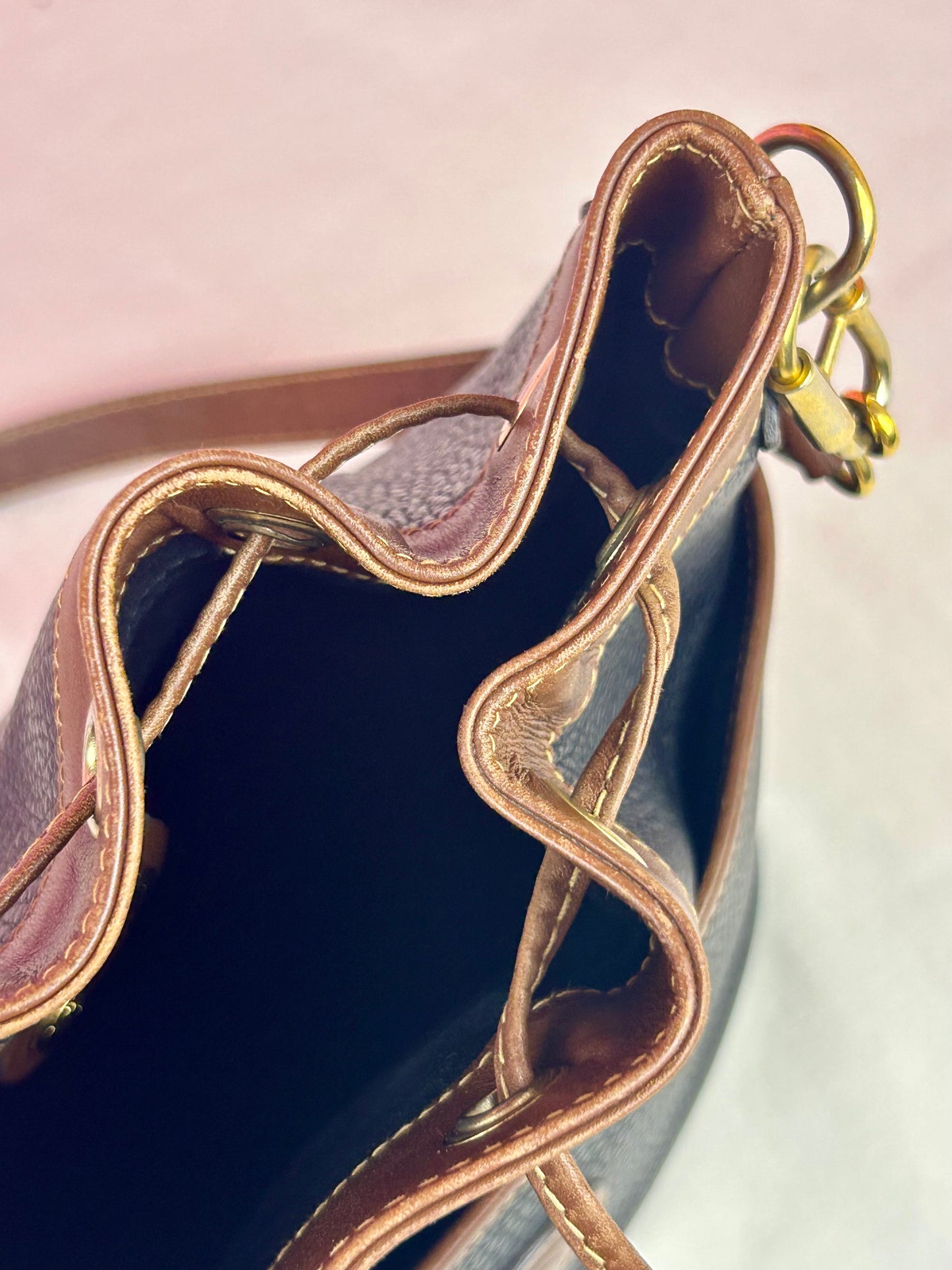 Gucci Black Leather Bucket