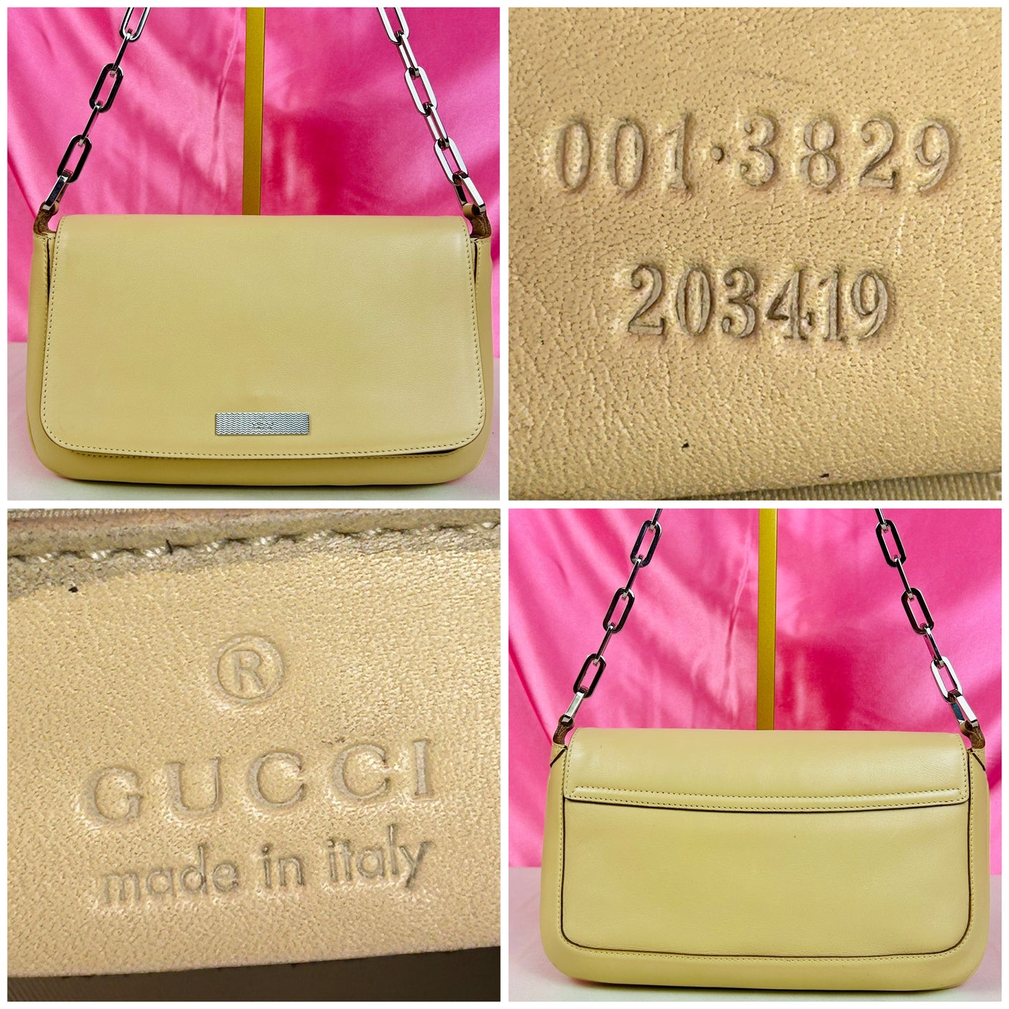 Gucci Beige Chain Shoulder Bag