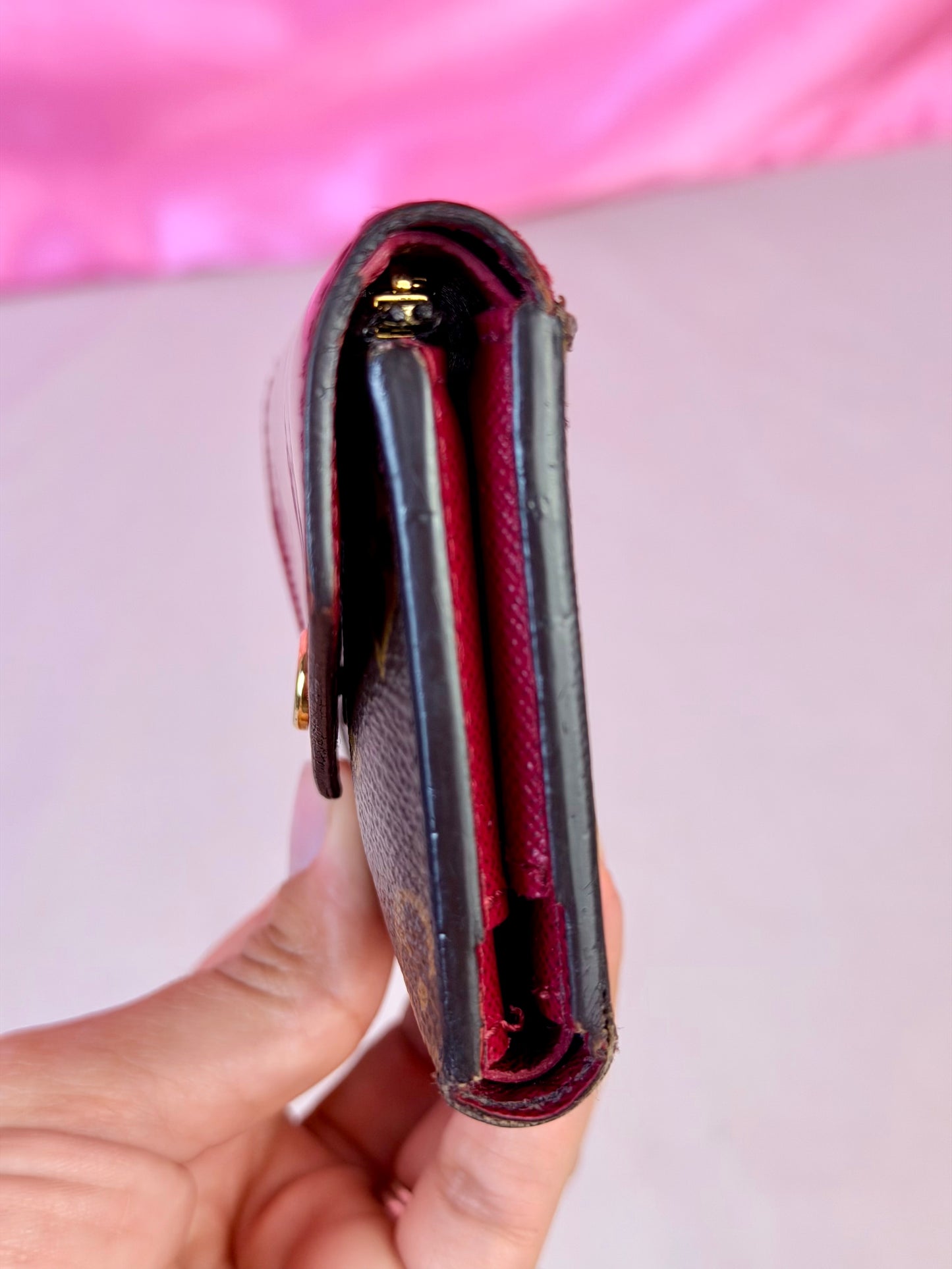 Zoe Wallet in Mono/Berry