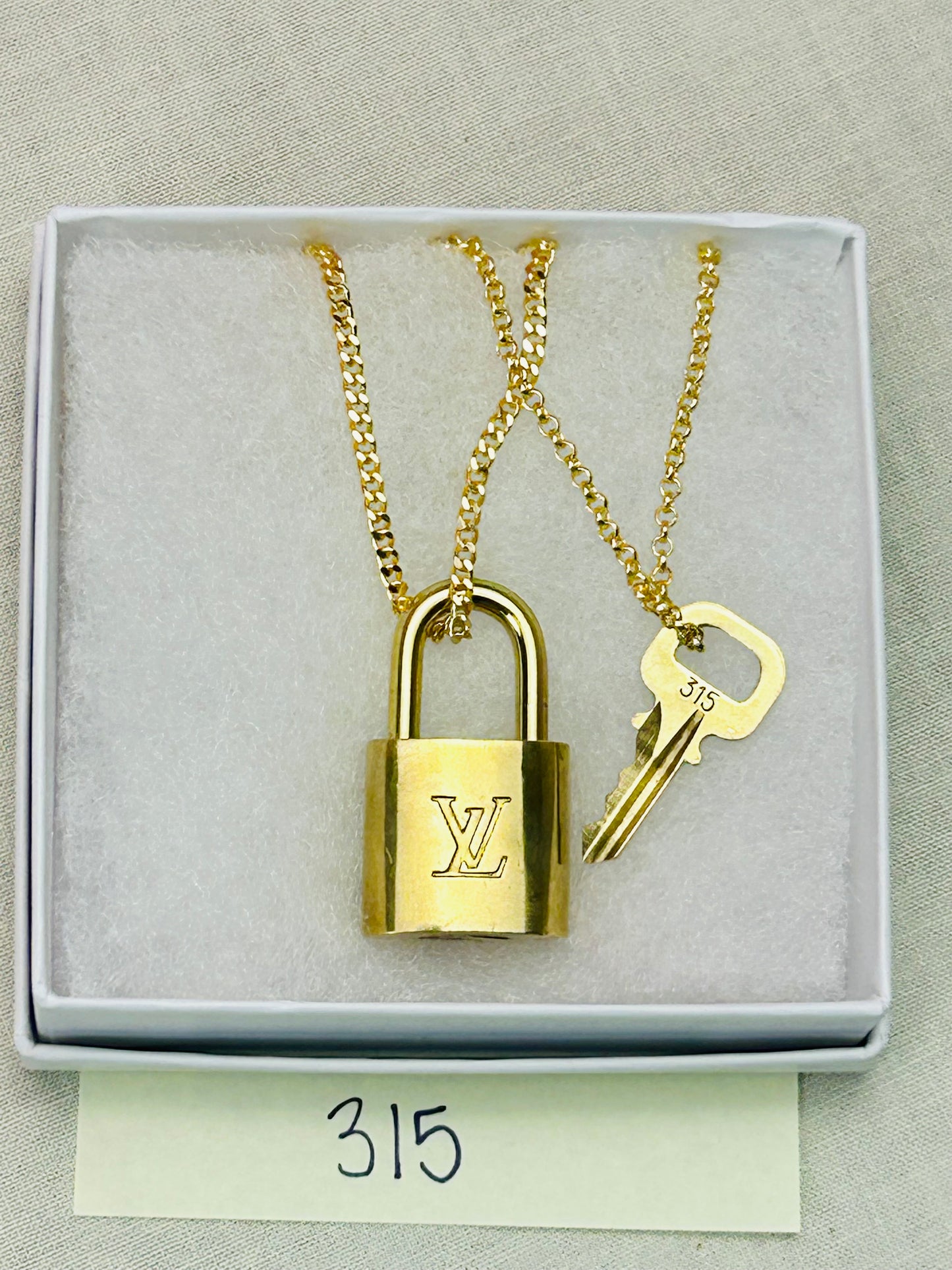 Lock and Key Necklace Set