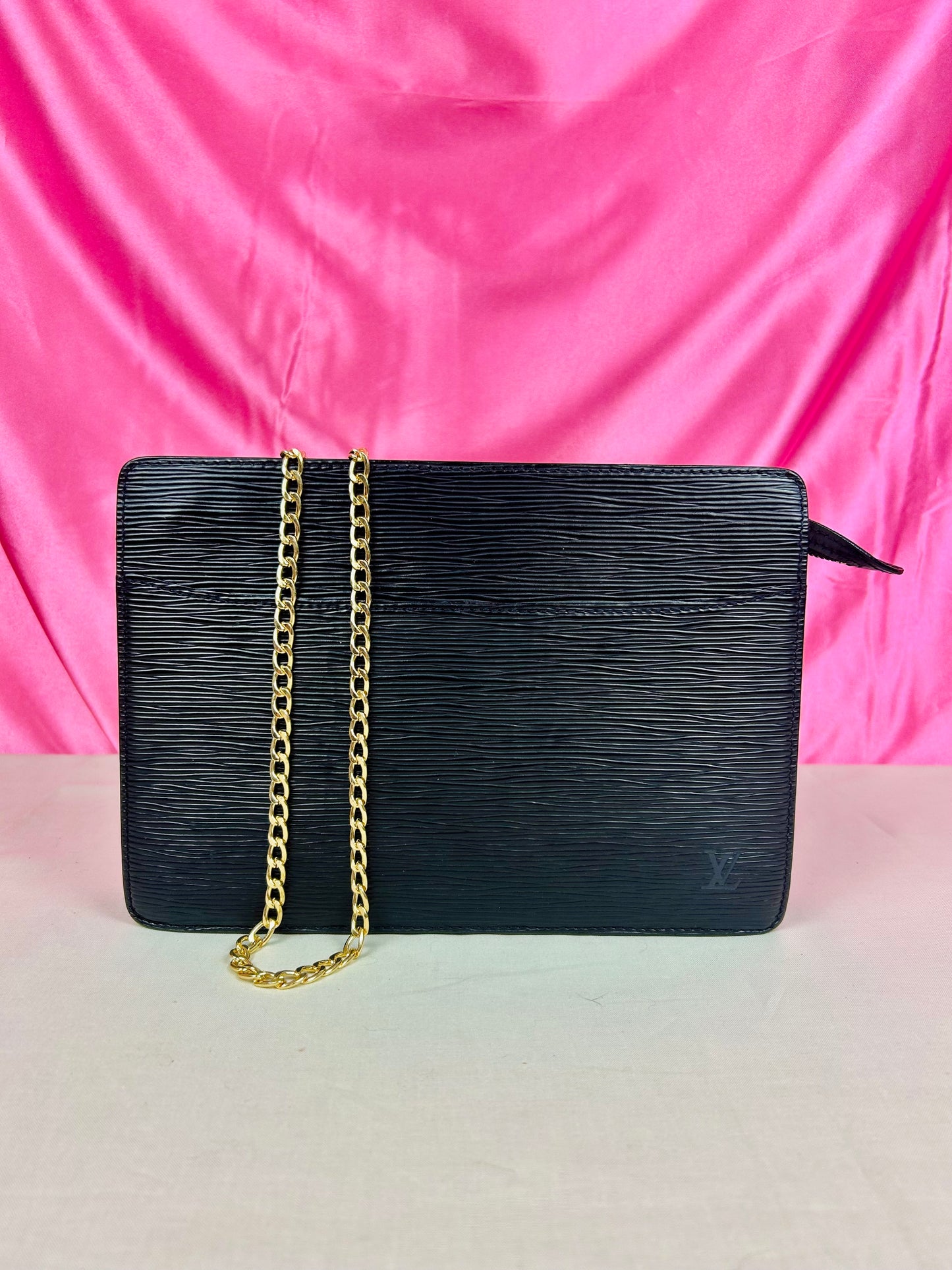 Black Epi Homme Clutch/Crossbody