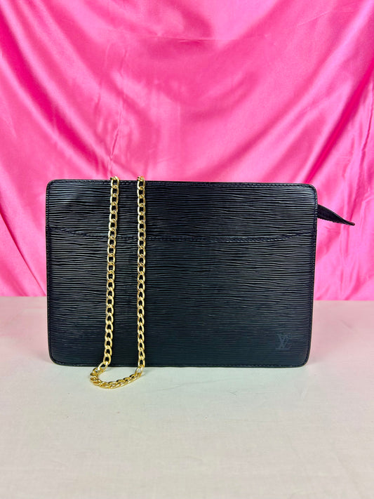 Black Epi Homme Clutch/Crossbody