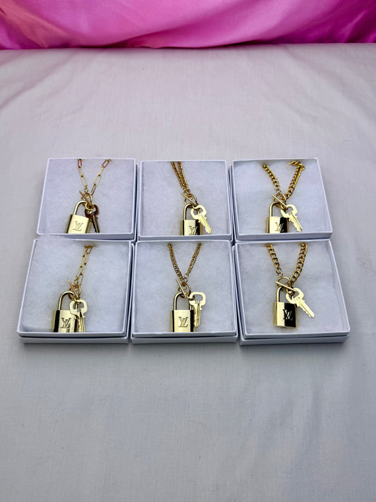 Style A - Lock and Key Necklaces (6)