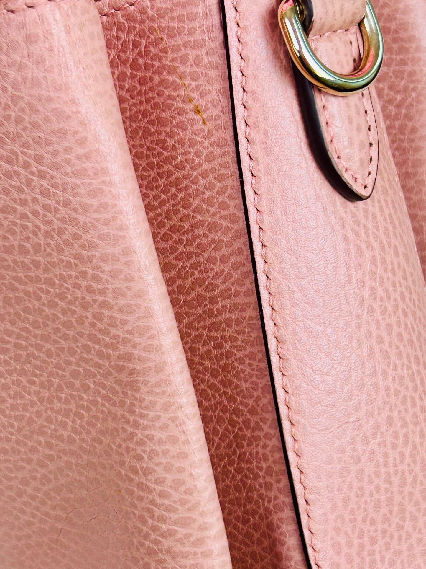 Pink Interlocking Top Handle Gucci