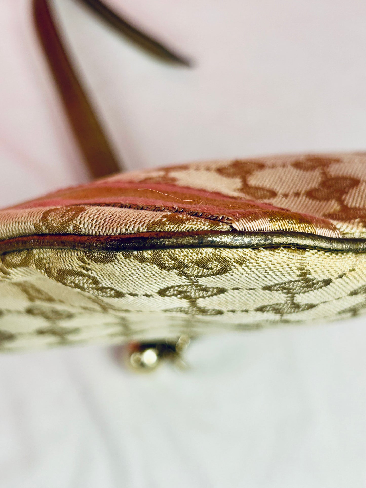 Gucci Bronze Ribbon Crossbody