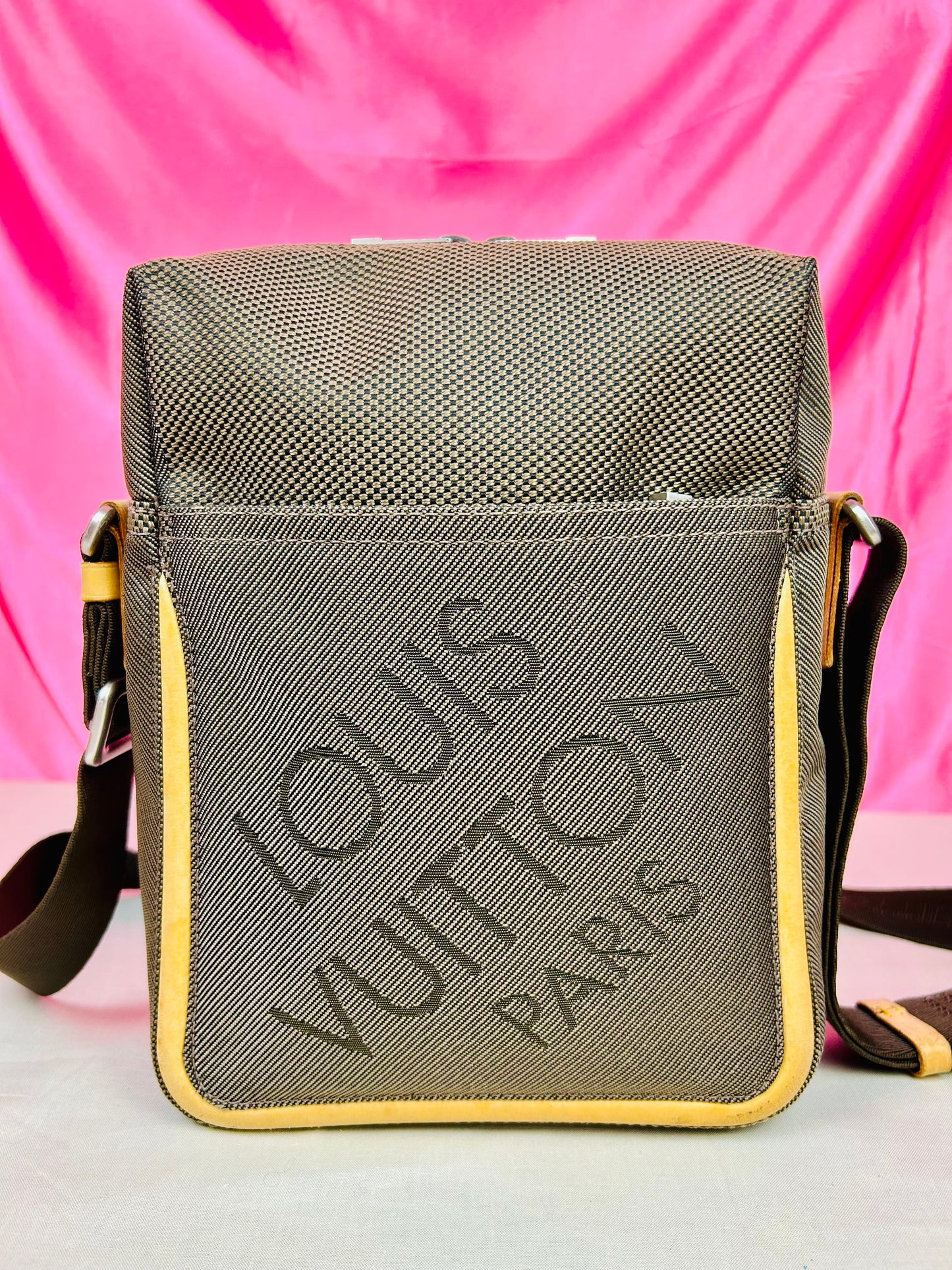 Citadin Terre Brown Damier Crossbody