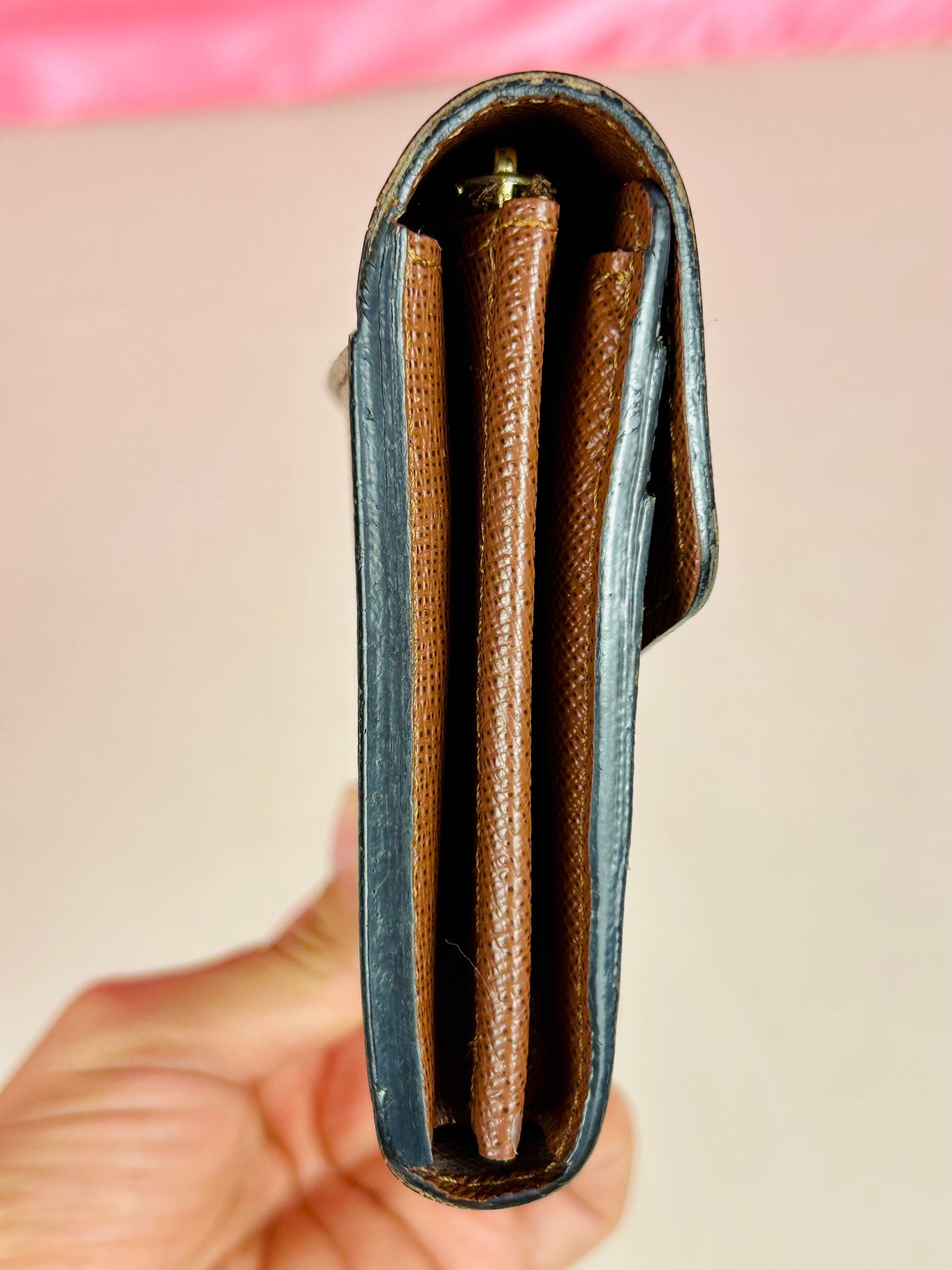 Sarah Wallet NM in Monogram/Brown