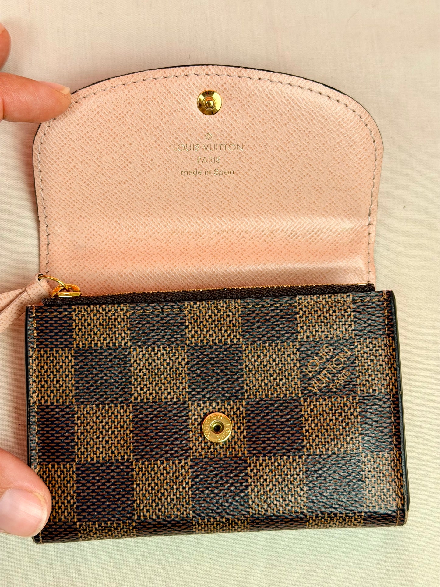 Rosalie Card Case in DE/Rose