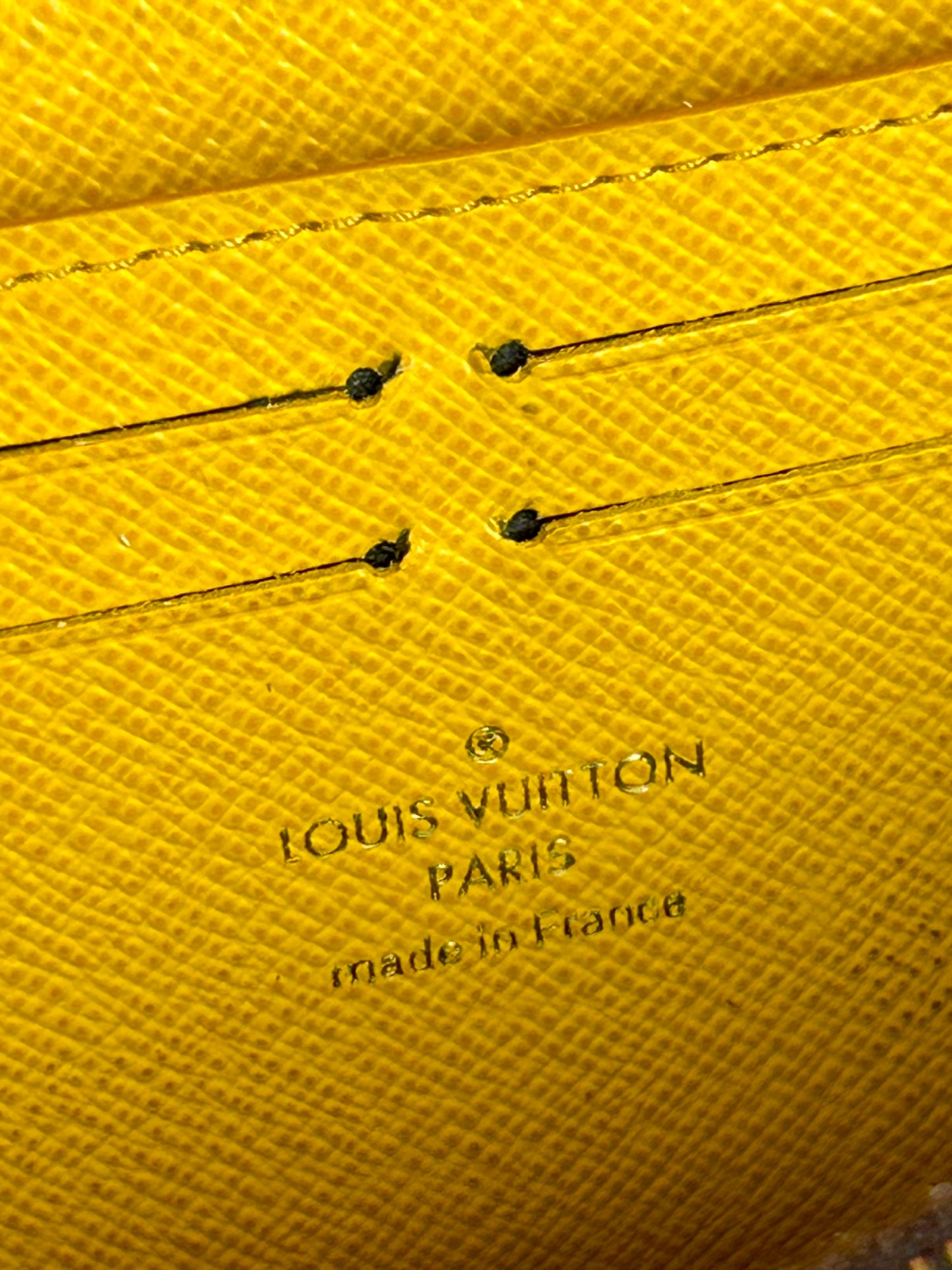 Louis Vuitton Clemence Wallet Monogram/Yellow