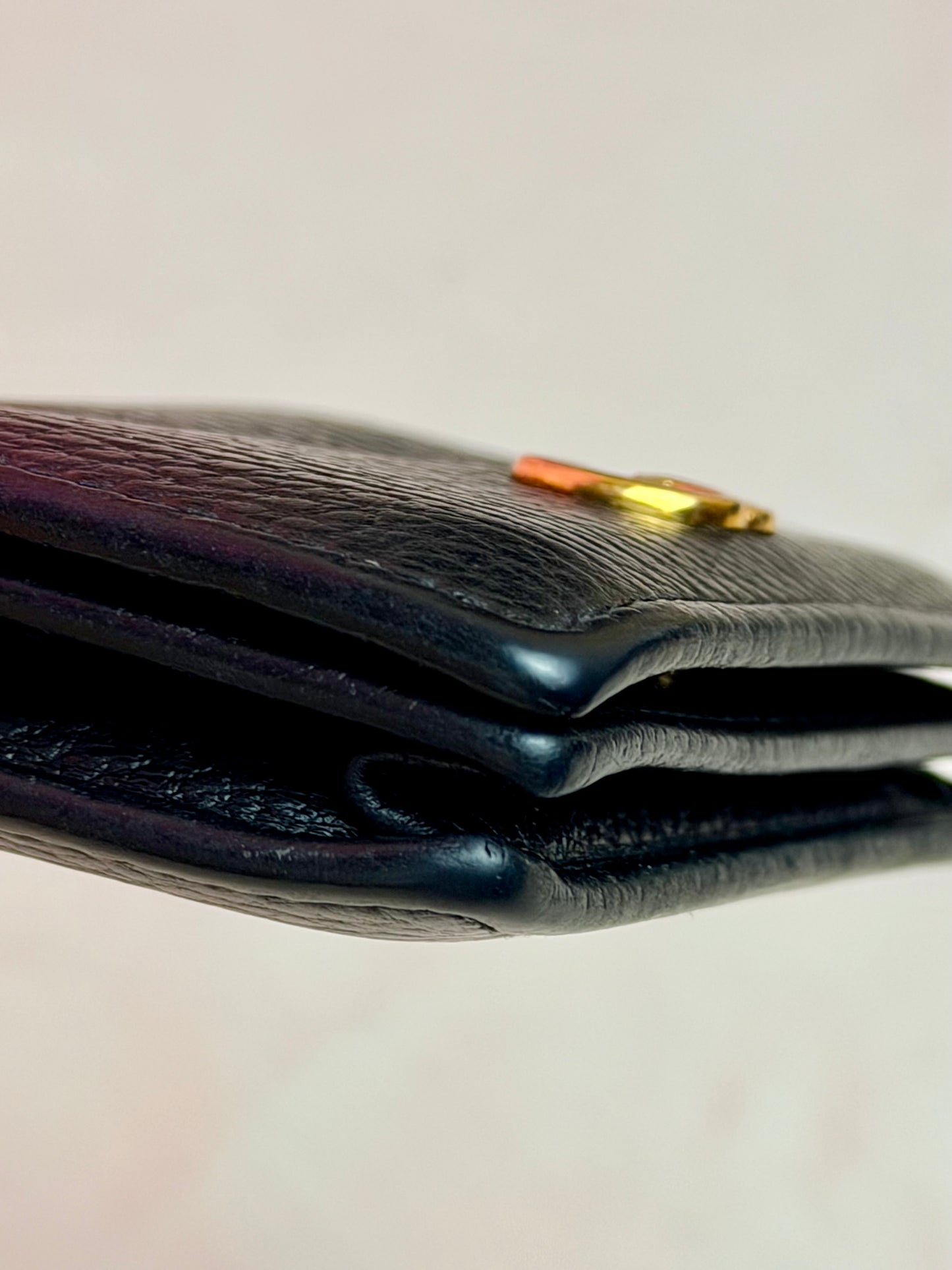 Black Gucci Marmont Compact Wallet