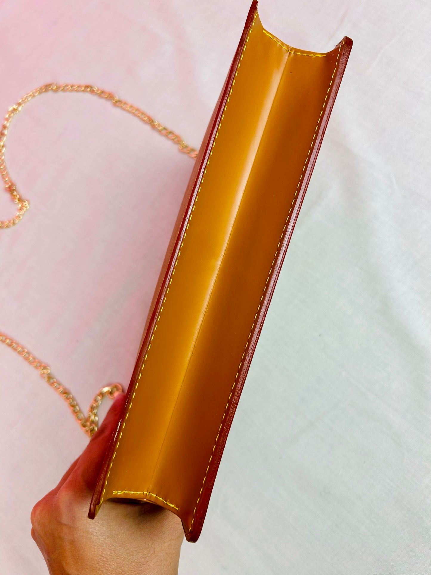 Homme clutch converted crossbody in Tan Epi Leather
