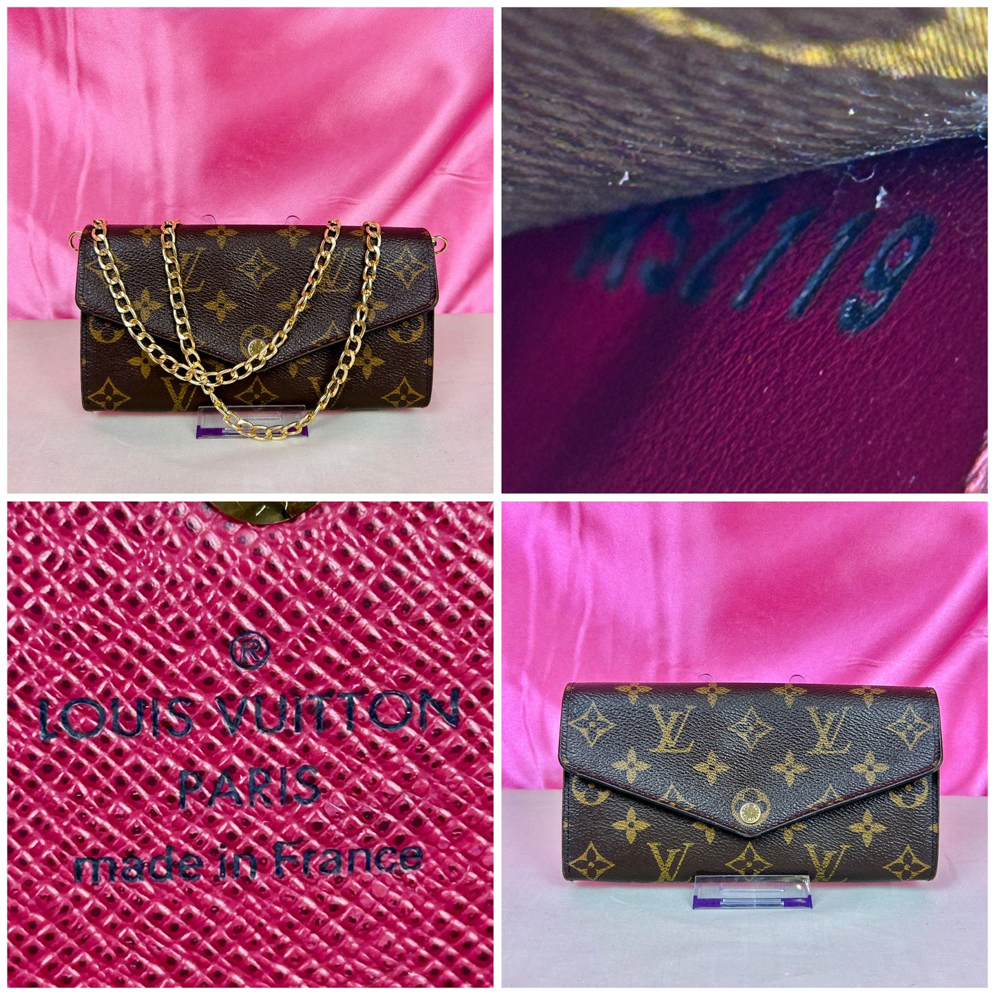 Louis Vuitton Sarah Wallet Monogram/Berry